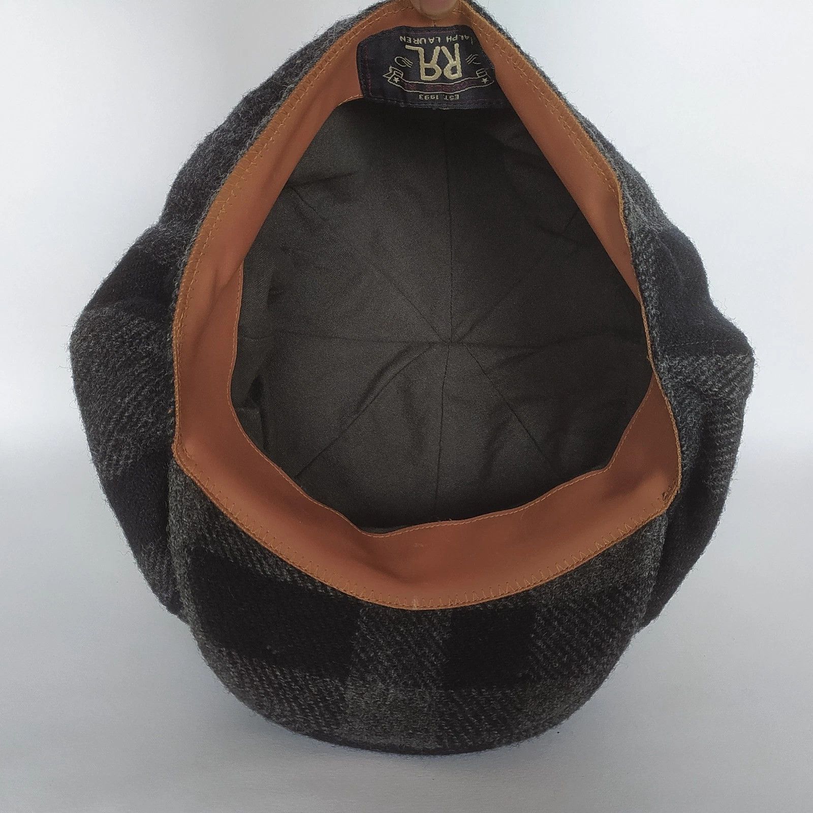 RRL Ralph Lauren DOUBLE RL Plaid Wool Twill Newsboy Cap T/3024 Size ONE SIZE - 8 Thumbnail