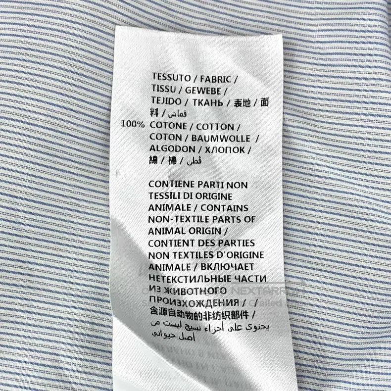 Gucci Gucci Light blue striped neckline embroidery cotton lapel Size US XXS / EU 40 - 7 Thumbnail