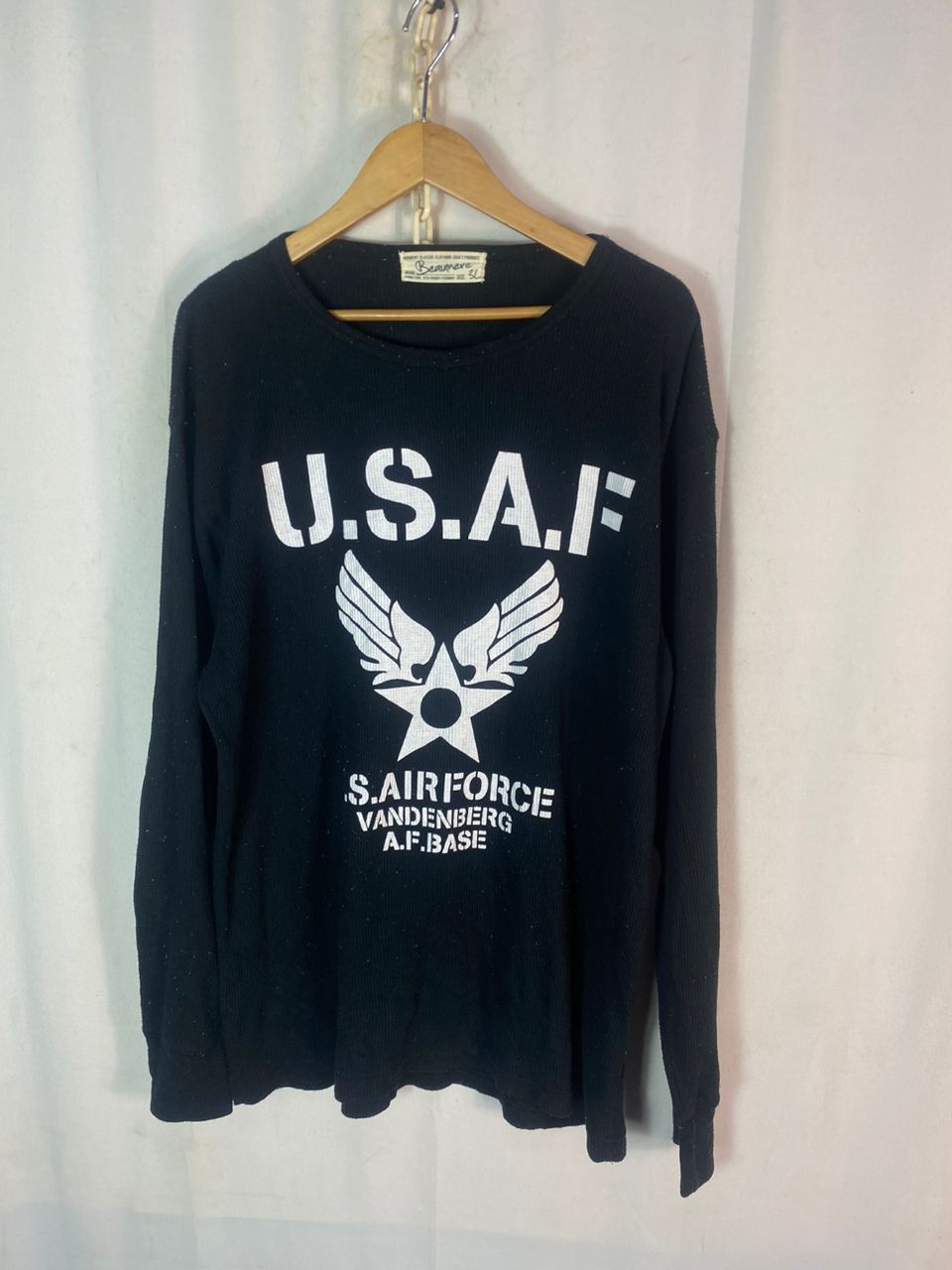 Japanese Brand USAF is Air Force printed long sleeve tshirt by beaumere Size US L / EU 52-54 / 3 - 2 Thumbnail