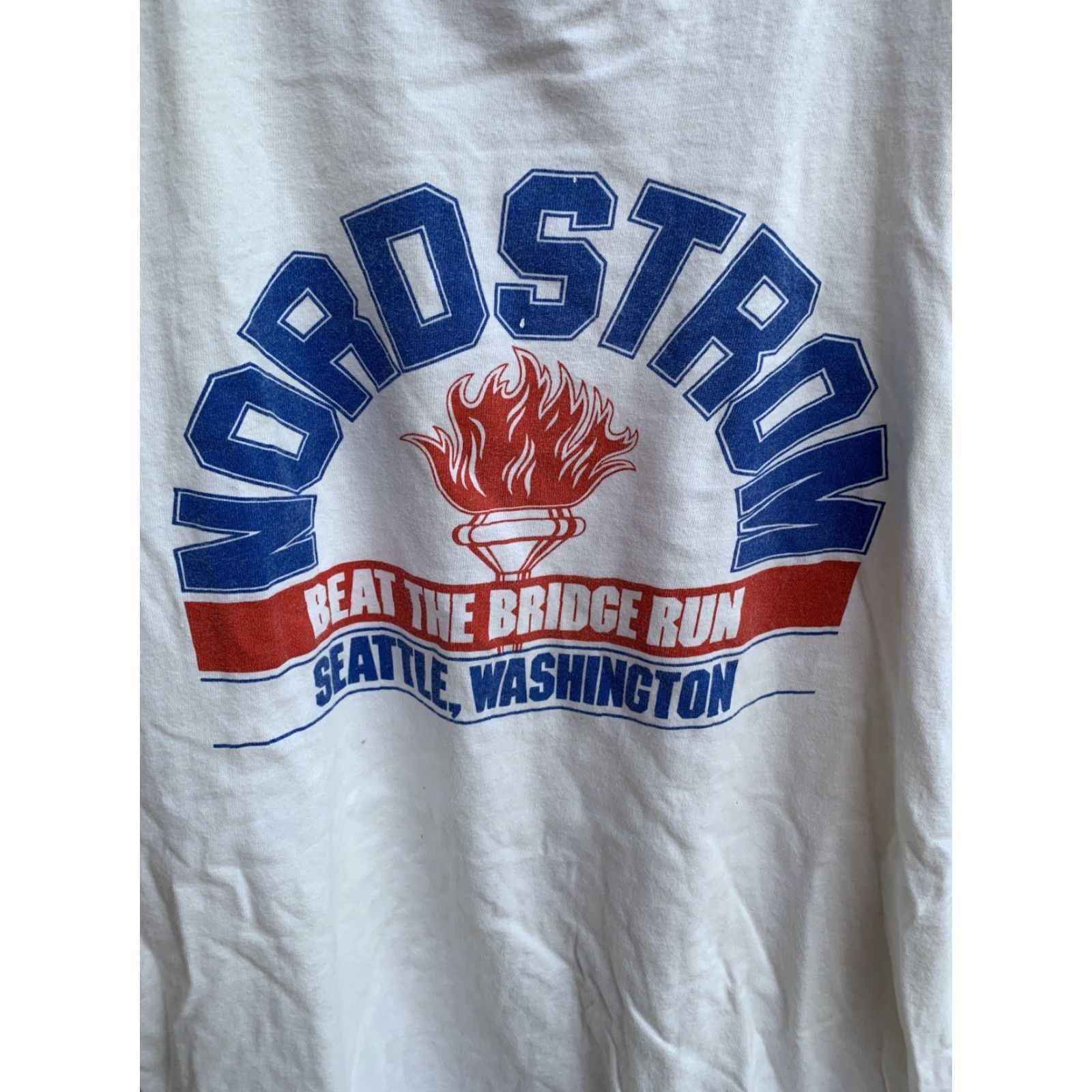 Nike VINTAGE Nike Nordstrom Beat The Bridge Run Seattle Ringer Tee T Shirt Size L Size US L / EU 52-54 / 3 - 6 Thumbnail
