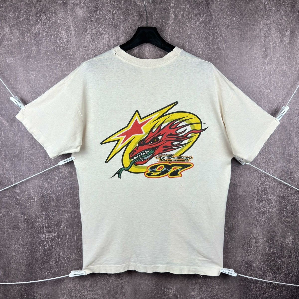 Vintage Vintage 1997 Honda of troy sinisalo racing moto t shirt tee Size US XL / EU 56 / 4 - 1 Thumbnail