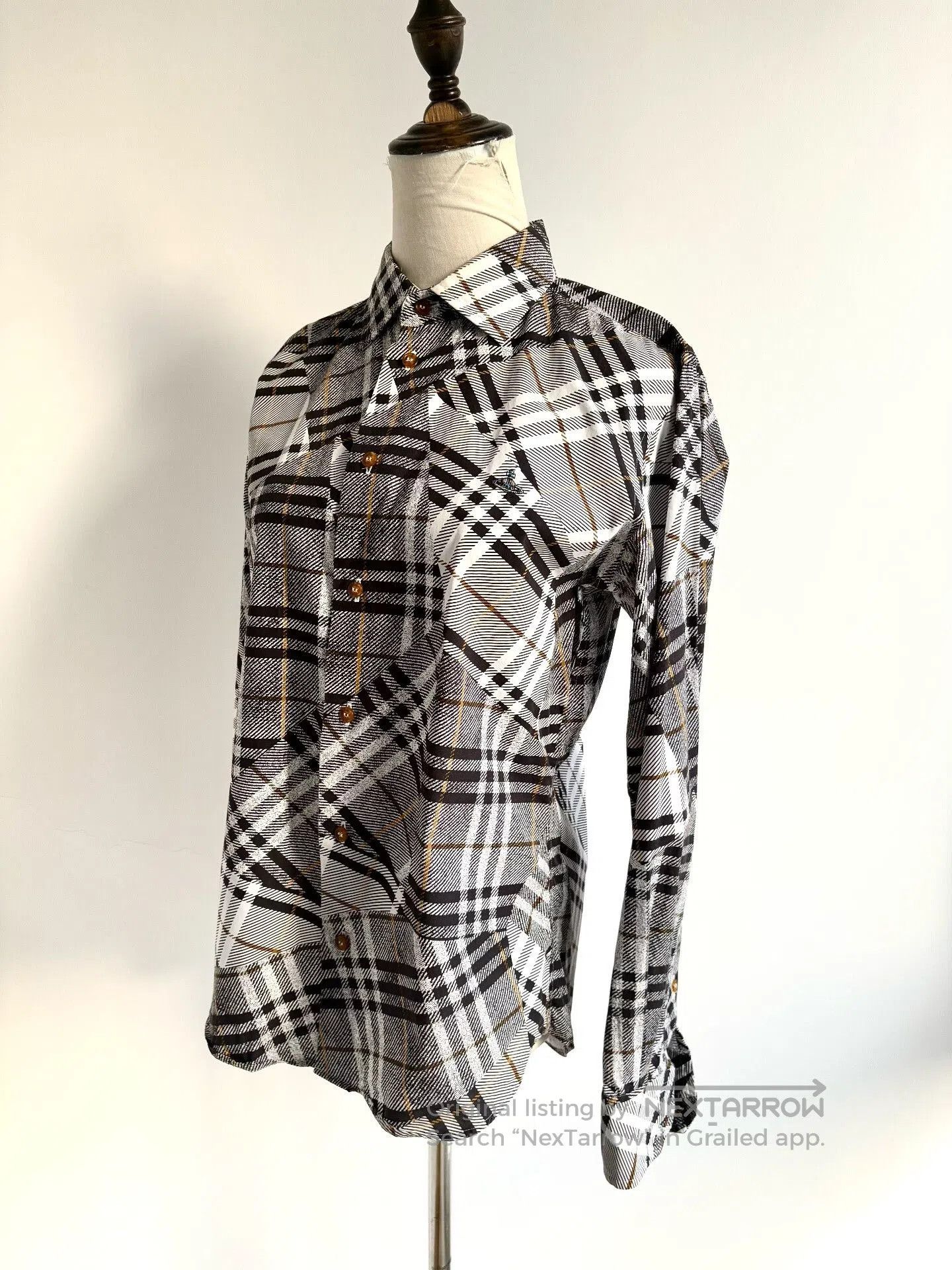 Vivienne Westwood vivienne westwood asymmetrical plaid shirt. Size US L / EU 52-54 / 3 - 2 Thumbnail