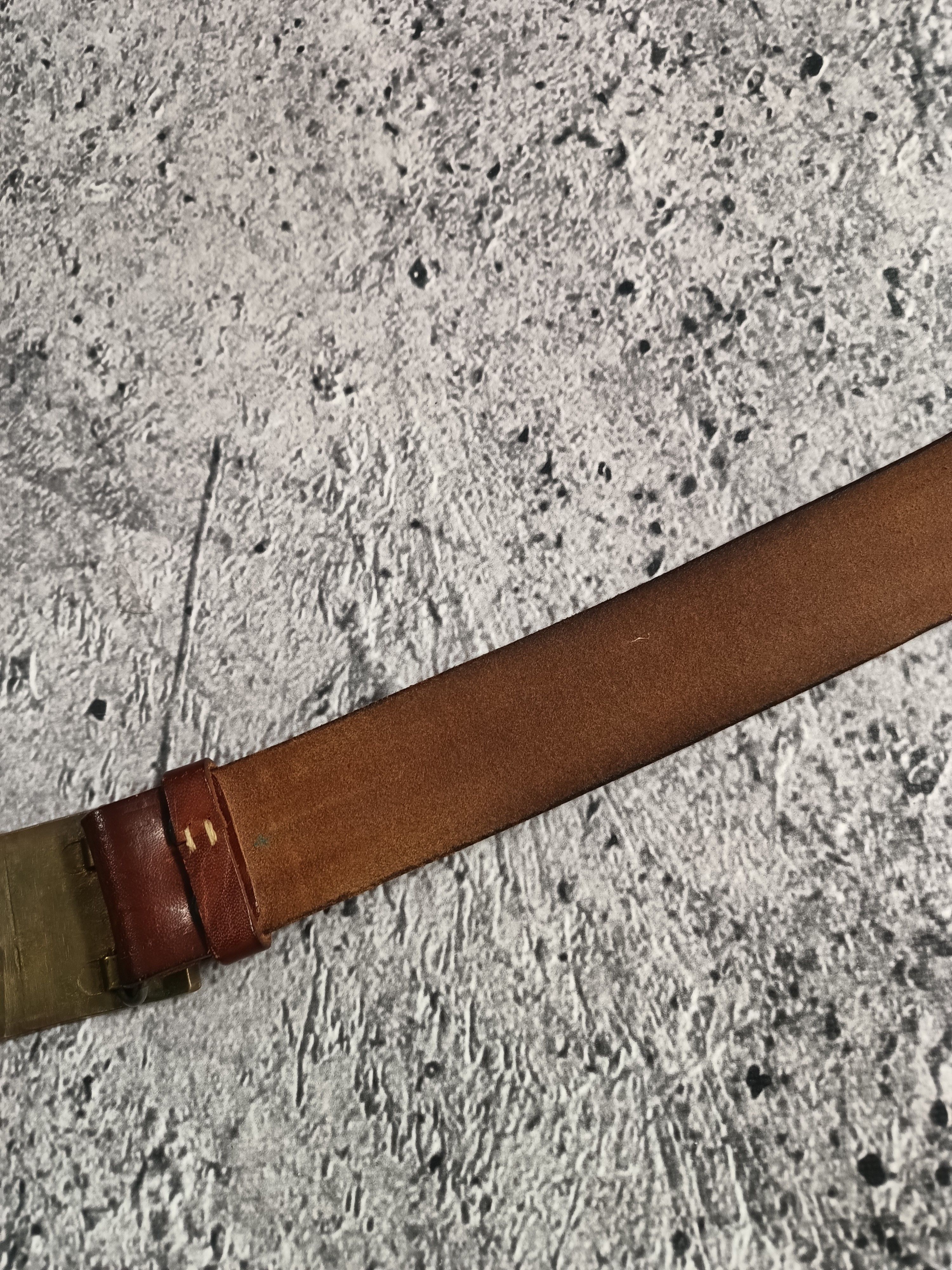 Levi's × Levi's Vintage Clothing × Vintage Vintage Levis Belt 80s 90s Brown Buckle Metal Size 42 - 4 Thumbnail