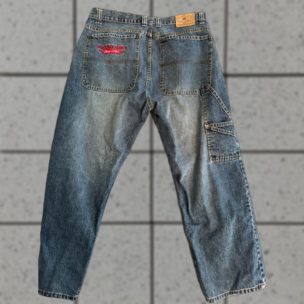Vintage US Polo Assn. Jeans 36x30 Men’s Carpenter Pants Baggy Utility Straight 90s Grunge Blue Vintage – US Polo Assn. Size US M / EU 48-50 / 2 - 1 Thumbnail