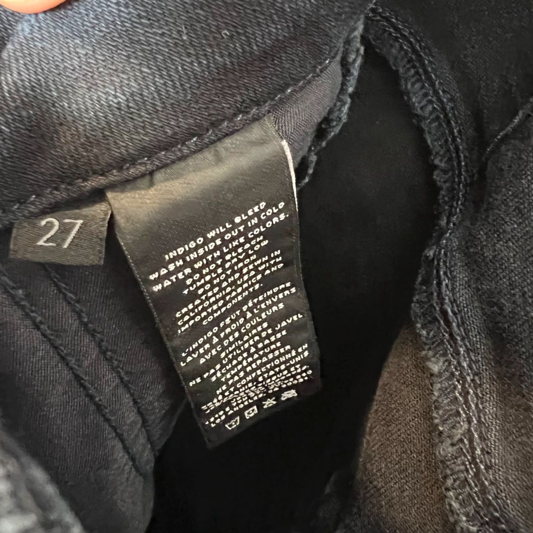 J Brand J Brand Jeans Skinny 27 Blue Natasha Sky High High Rise 5-Pocket Denim Cotton Polyurethane Womens Vintage No N/A Size 27" / US 4 / IT 40 - 6 Thumbnail