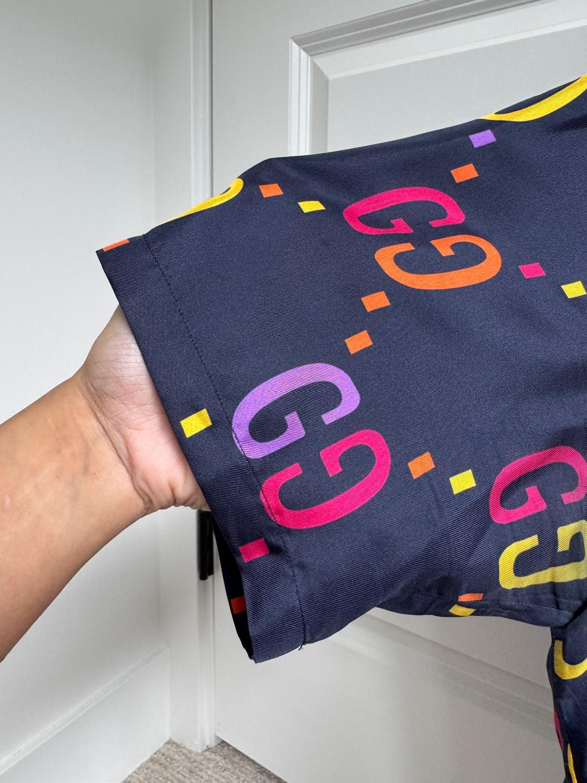 Gucci GUCCI SILK GG JUMBO SHIRT Size US L / EU 52-54 / 3 - 6 Thumbnail