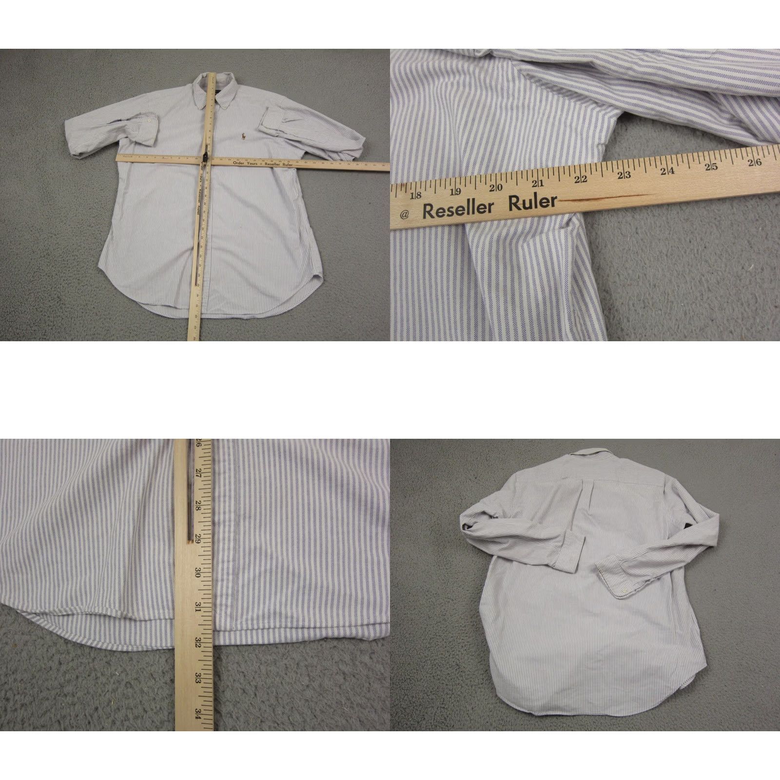 Ralph Lauren Ralph Lauren Shirt Mens Large Purple Striped Cotton Button Down Size US L / EU 52-54 / 3 - 8 Thumbnail