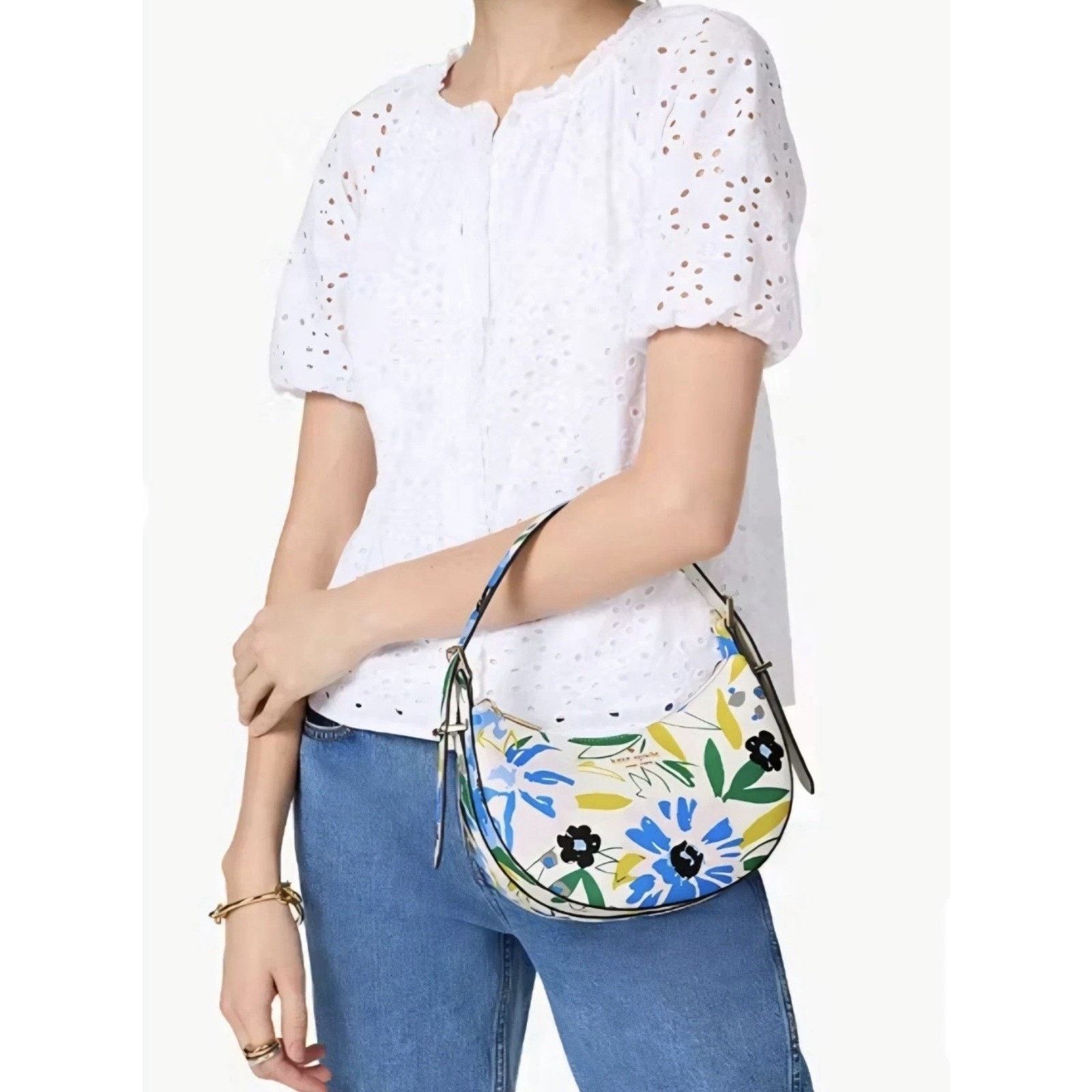 Kate Spade NWT $329 Kate Spade Convertible Floral Shoulder Crossbody Size ONE SIZE - 1 Thumbnail