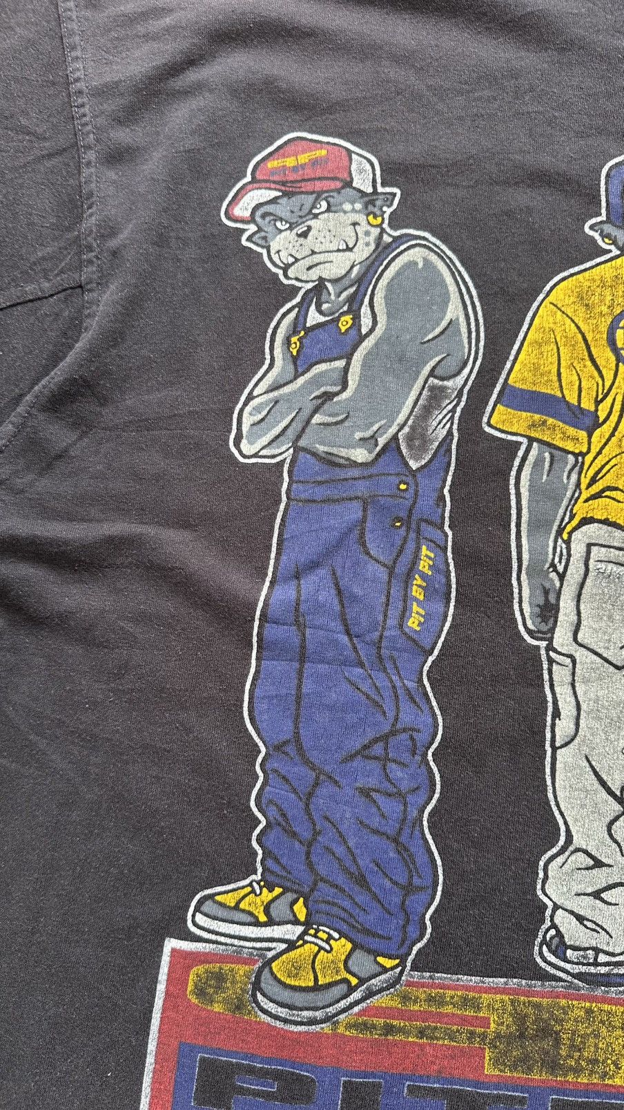 Vintage VINTAGS PITBULL STREETWEAR JNCO TEE Size US L / EU 52-54 / 3 - 6 Thumbnail