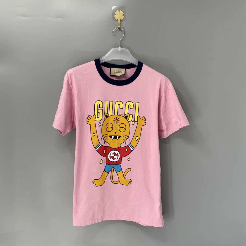 Gucci Gucci Pink cat short sleeves 2502-Nextarrow Size US XS / EU 42 / 0 - 1 Thumbnail