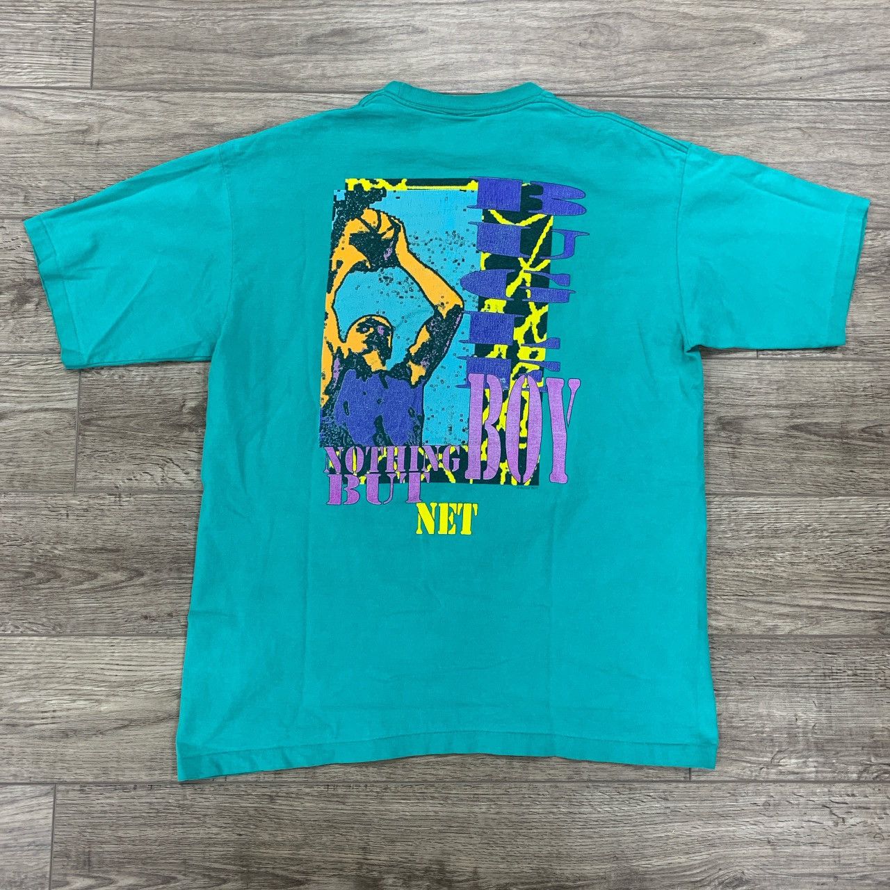 Bugle Boy × Vintage Vintage 90s Bugle Boy Nothing But Net Graphic Tee Size L Size US L / EU 52-54 / 3 - 3 Thumbnail