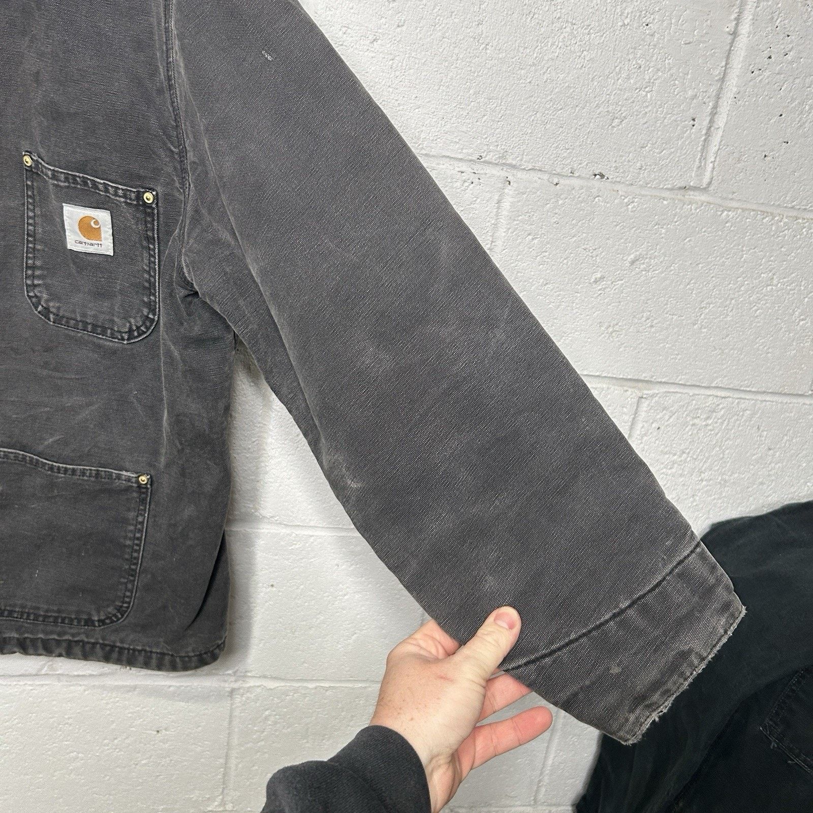 Carhartt Vintage Faded Carhartt Blanket-Lined Chore Coat “Black” C01 Size US L / EU 52-54 / 3 - 9 Thumbnail