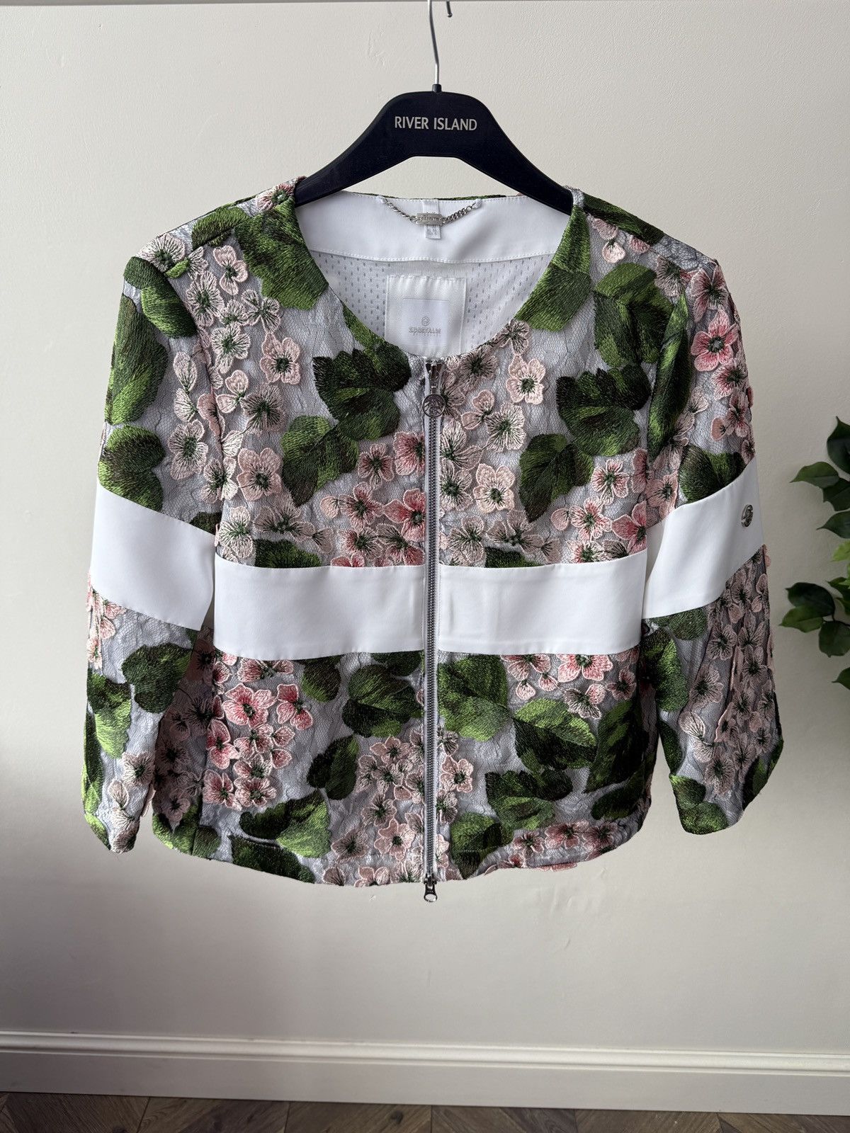 Other Vintage Sportalm Women Floral Embroidered Jacket Size M / US 6-8 / IT 42-44 - 2 Thumbnail