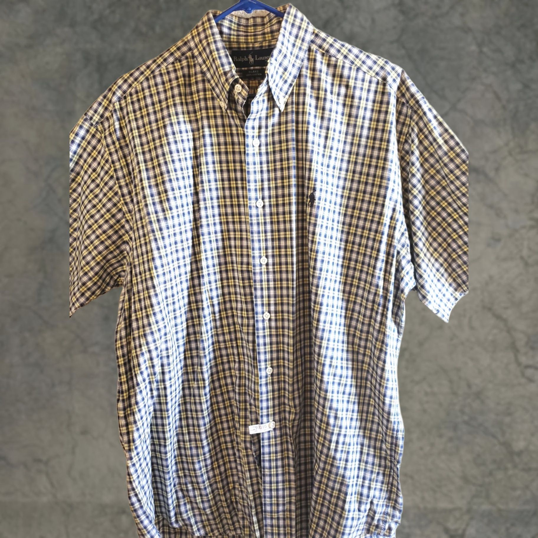 Ralph Lauren Ralph Lauren Shirt Mens Large Blue Yellow Blake Short Sleeve Button Down Light - Vibrant Size US L / EU 52-54 / 3 - 1 Thumbnail