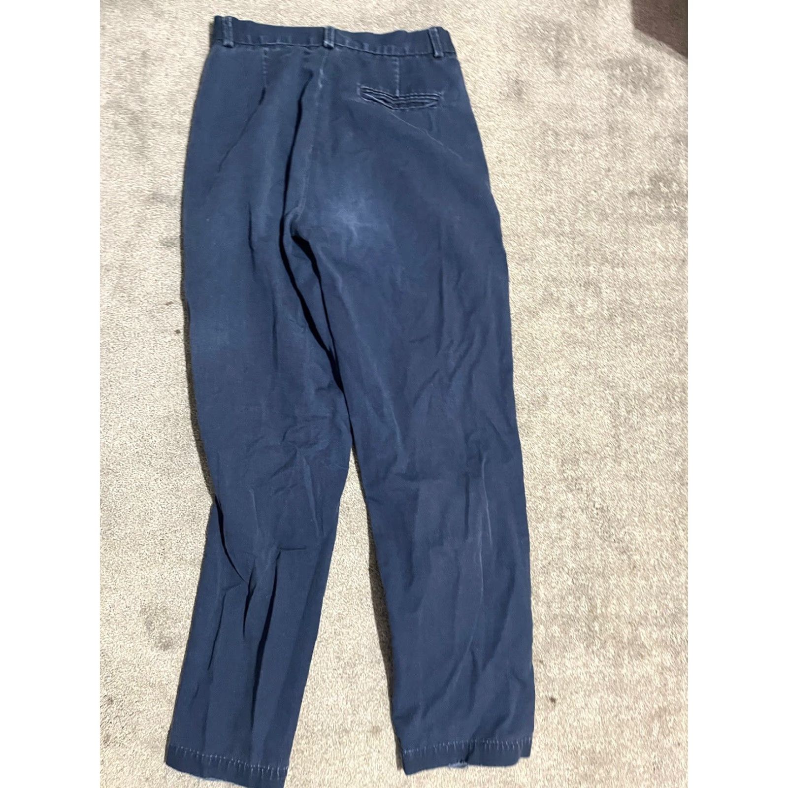 Dockers Dockers Pants Women 4M Solid Navy Blue Cotton Distressed Womens Size 27" / US 4 / IT 40 - 3 Thumbnail