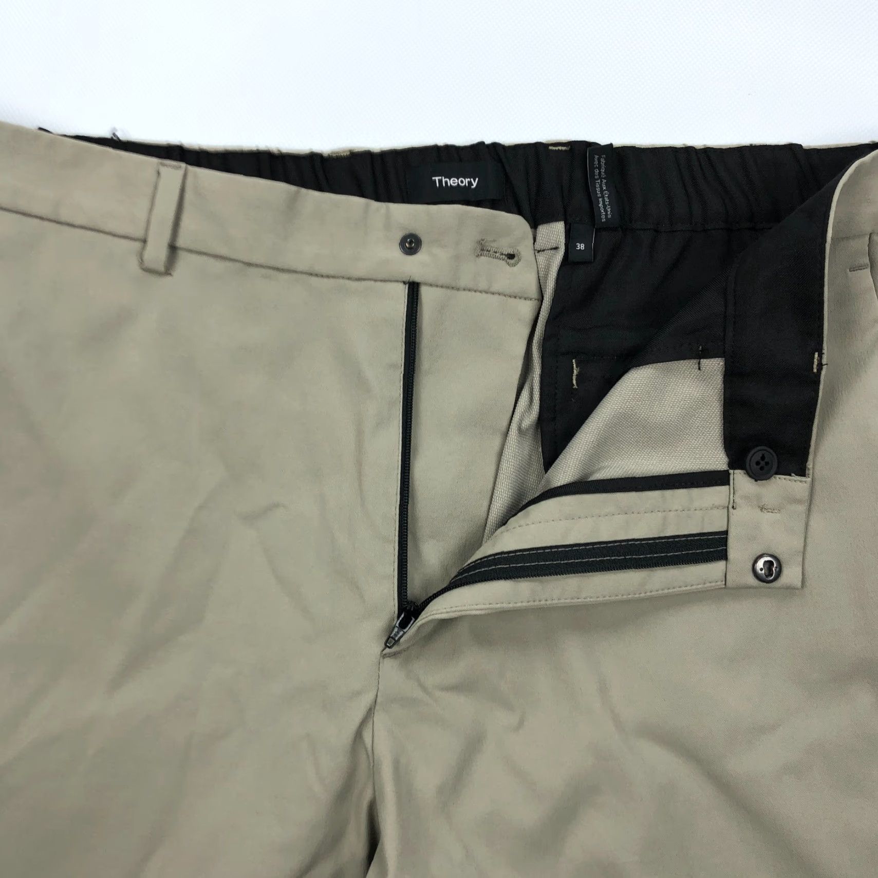 Theory Theory Pants Mens 38x34 Straight Chino Beige 5-Pocket Stretch Office Wear 9-5 Modern City Preppy Mens Size US 38 / EU 54 - 2 Thumbnail