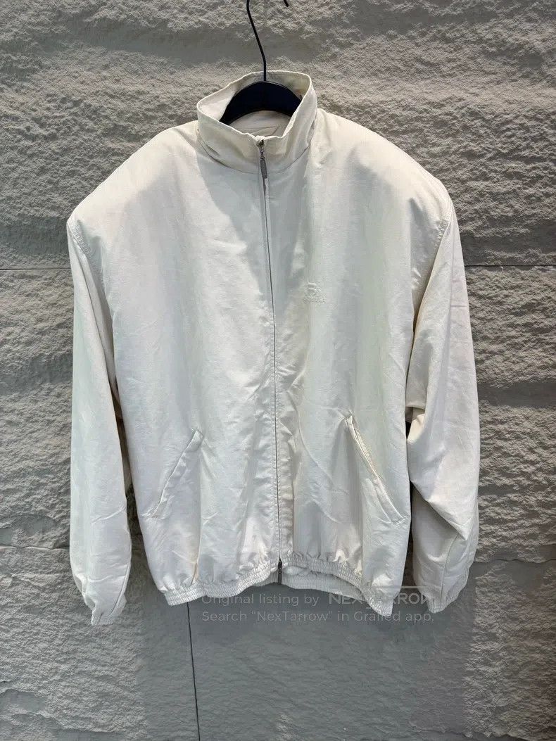 Balenciaga Balenciaga White Shoulder Pad Zip-up Track Jacket Size US XXL / EU 58 / 5 - 1 Thumbnail