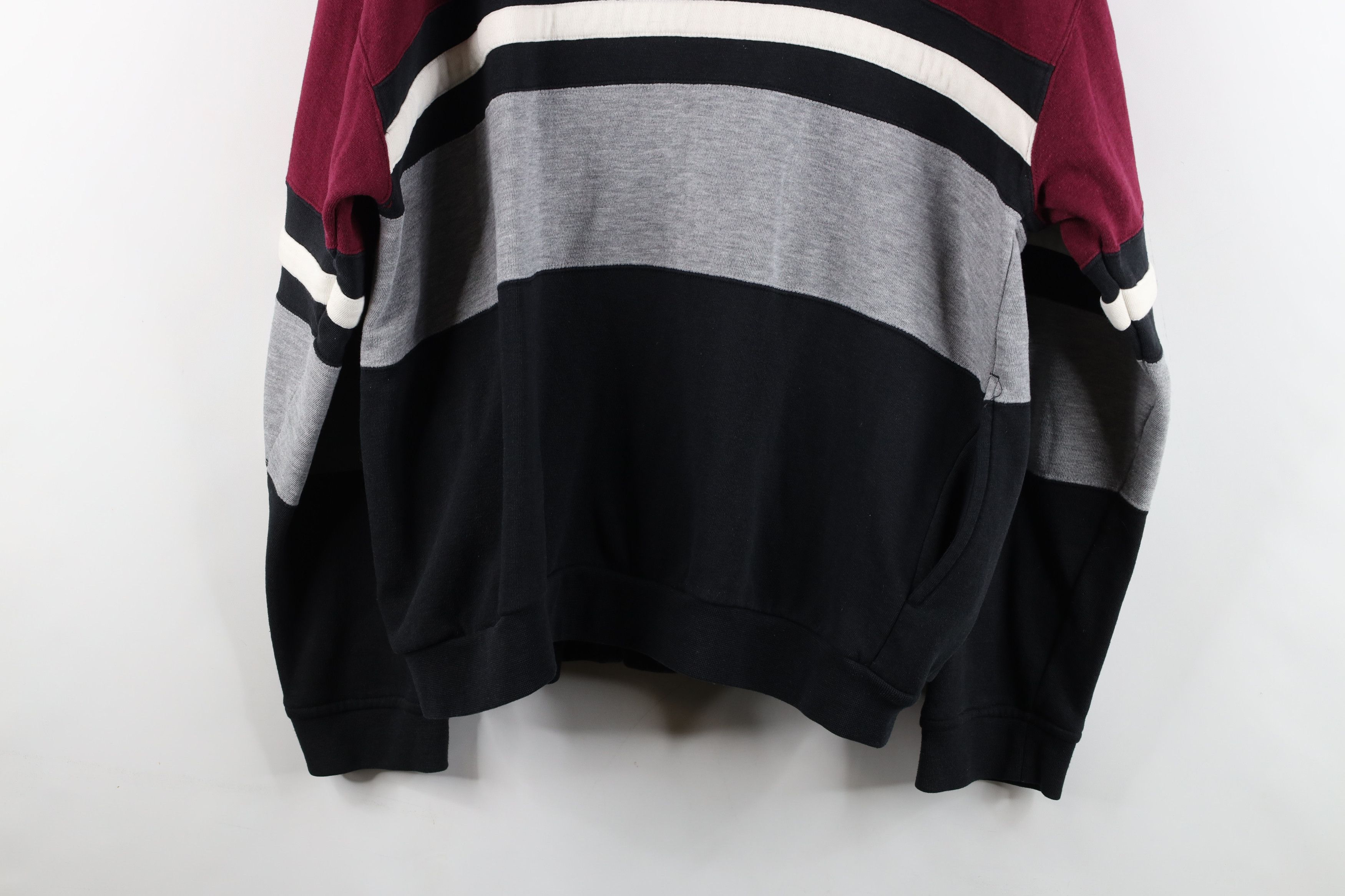 Vintage Vintage 90s Streetwear Striped Block Tennis Track Jacket Size US L / EU 52-54 / 3 - 13 Thumbnail