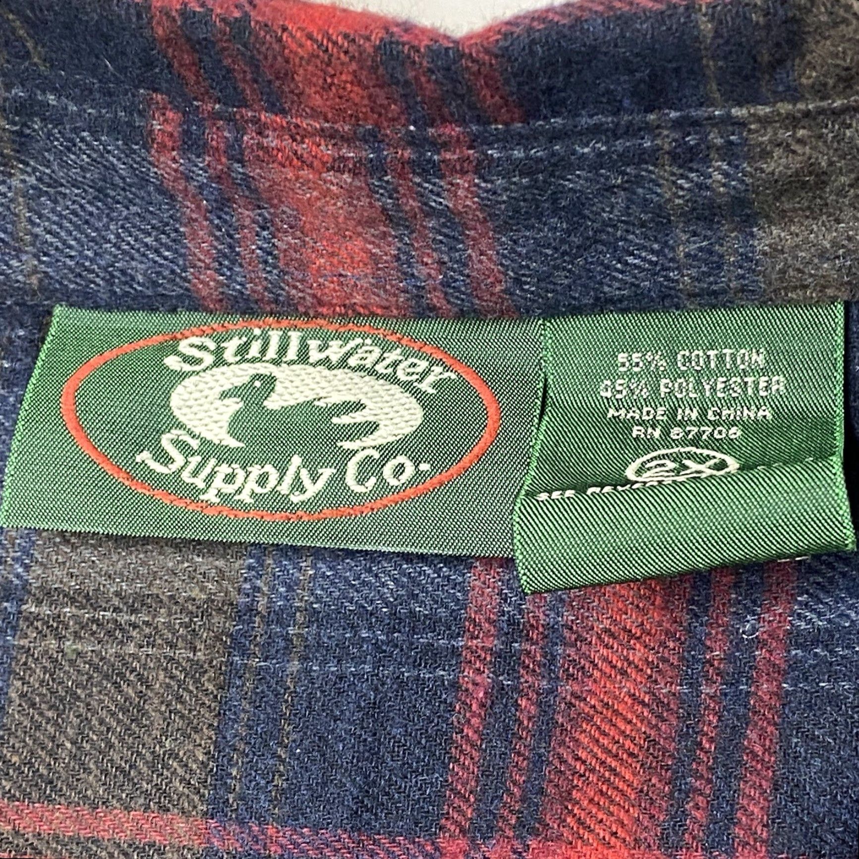 Vintage Stillwater Supply Co Purple Plaid Long Sleeve Soft Flannel Tunic Jacket Button Up 2X Womens Size XXL / US 16-18 / IT 52-54 - 2 Thumbnail