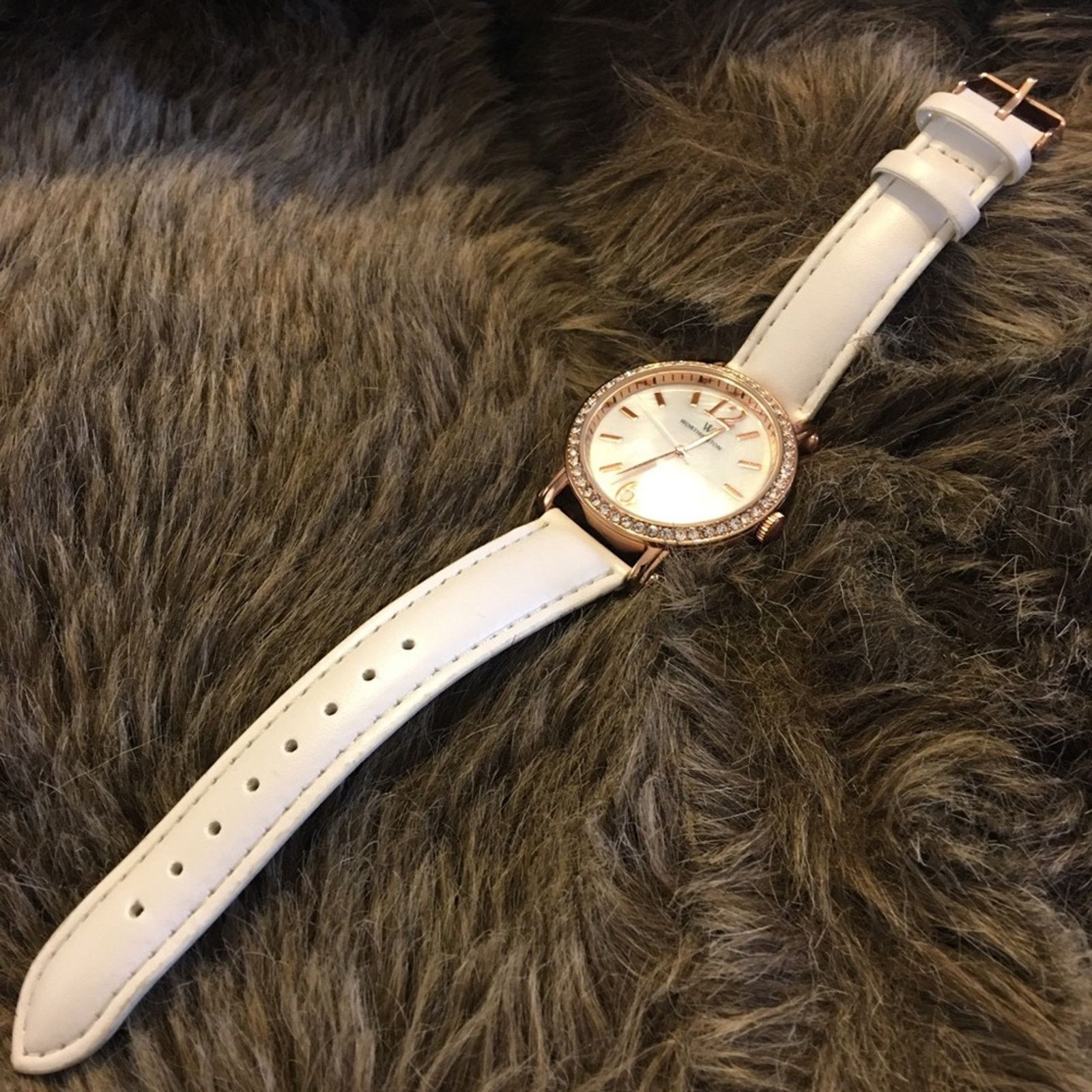 Worthington Ladies Worthington white leather band watch Size ONE SIZE - 5 Thumbnail