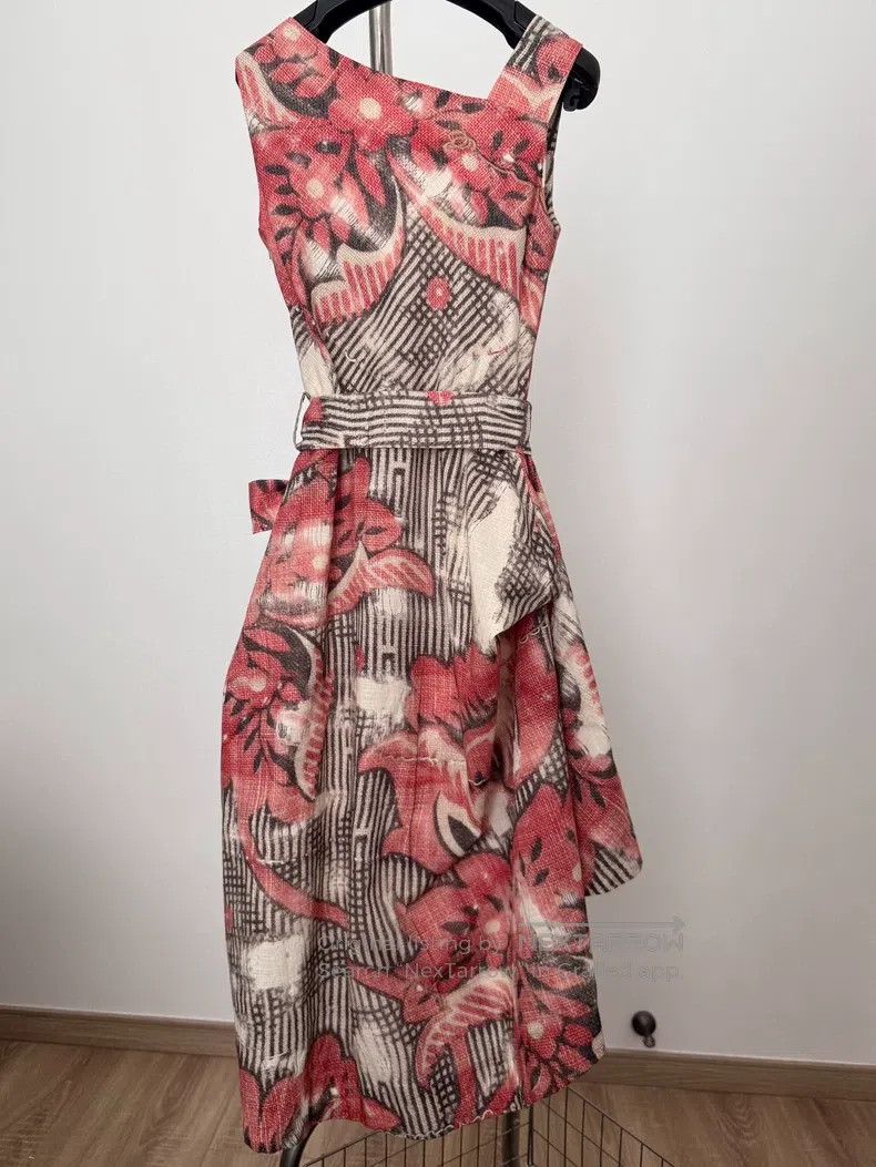 Vivienne Westwood Vivienne Westwood Vintage floral graffiti draped dress Size S / US 4 / IT 40 - 4 Thumbnail