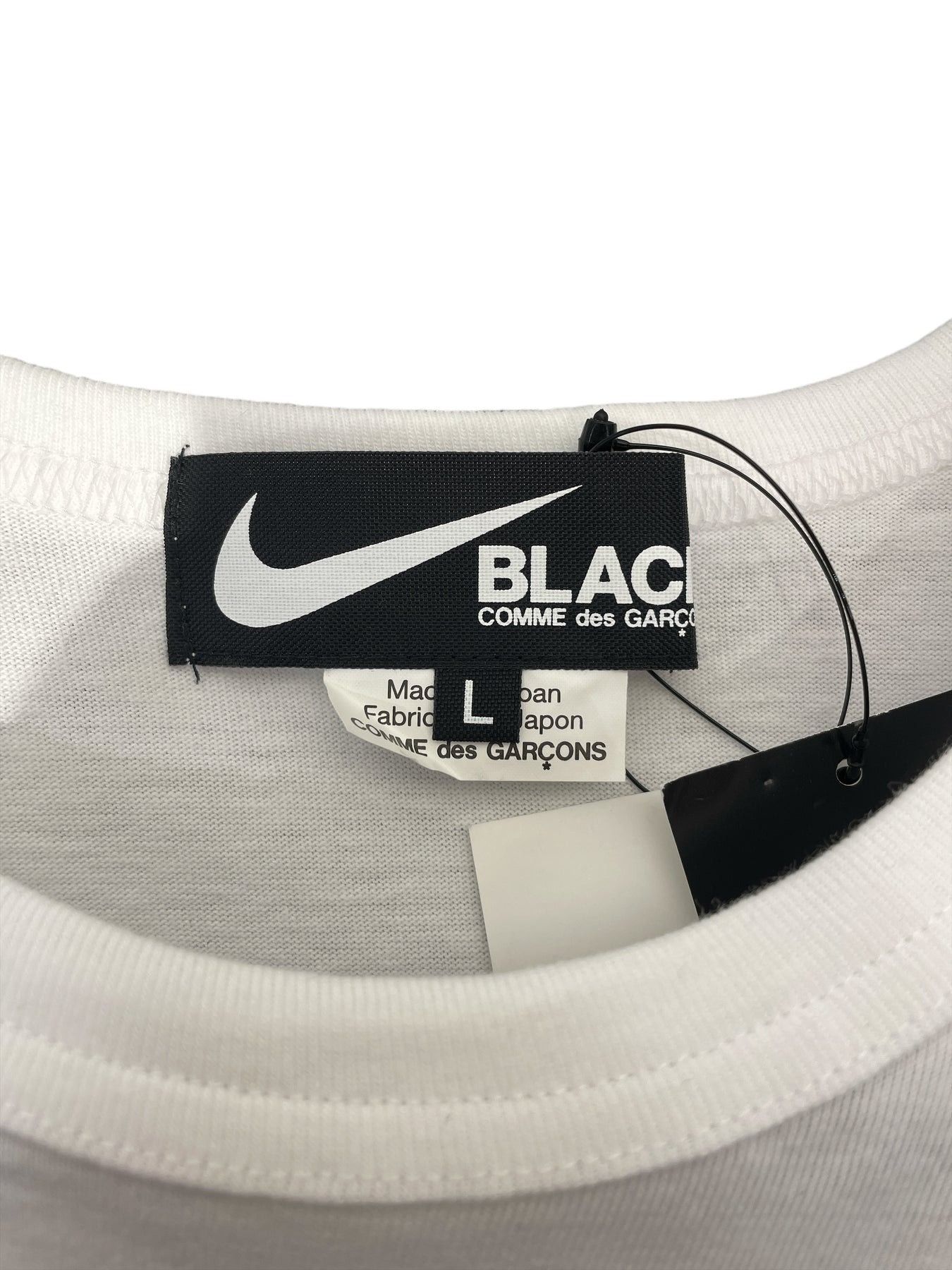 Comme des Garcons Black AD2020 Nike Collab Logo Tee Size US L / EU 52-54 / 3 - 2 Thumbnail