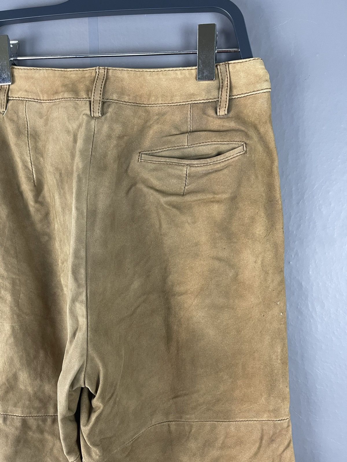 Max Mara × Vintage Vintage Max Mara Hungary Leather Pants Size 26" / US 2 / IT 38 - 5 Thumbnail