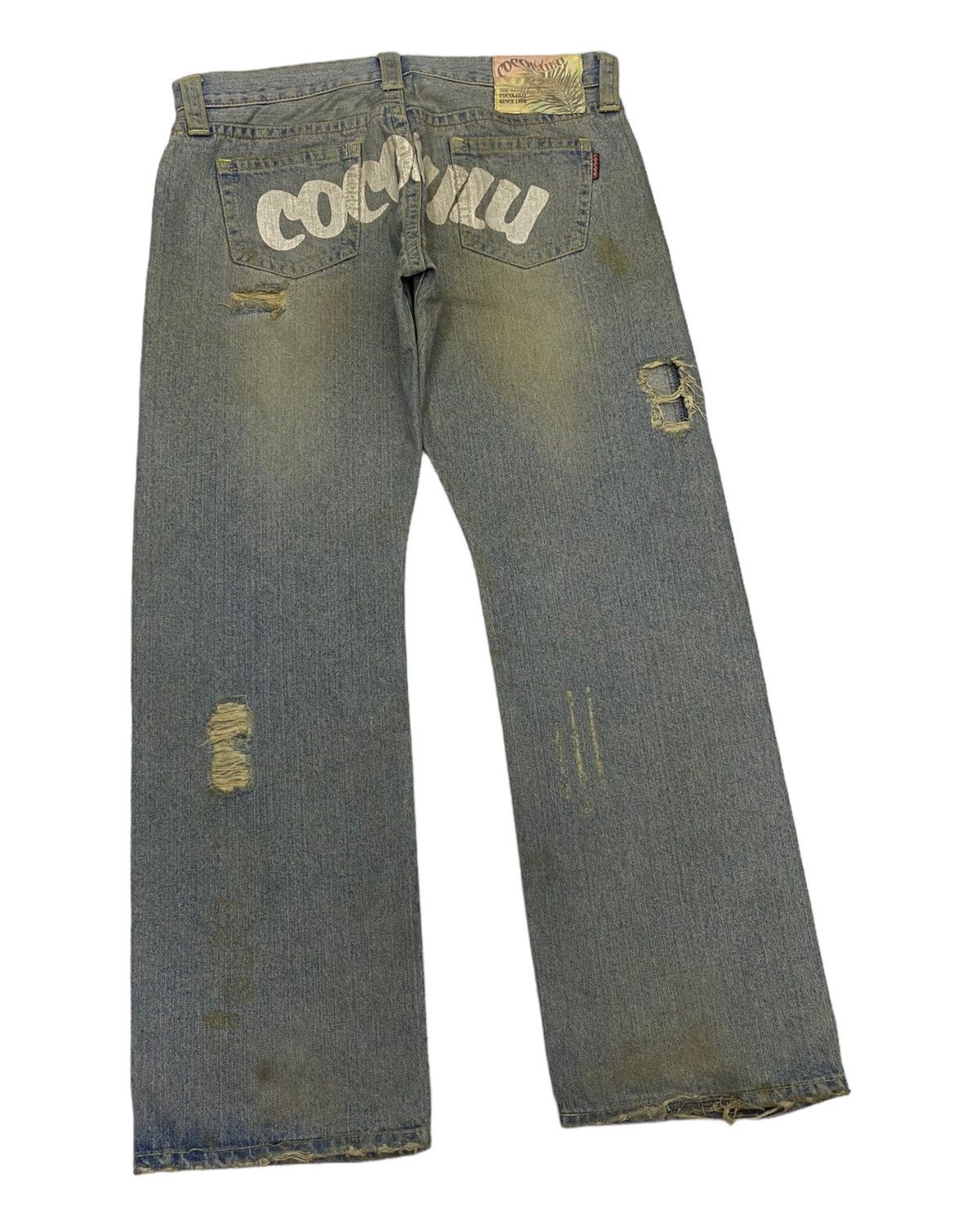 If Six Was Nine BAGGY JEANS DISTRESS MADE COCOLULU RUSTY BAGGY DENIM Size US 34 / EU 50 - 4 Thumbnail
