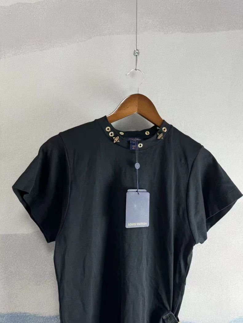 Louis Vuitton Louis Vuitton Black Floral Short Sleeve Top-2506 Size US S / EU 44-46 / 1 - 2 Thumbnail