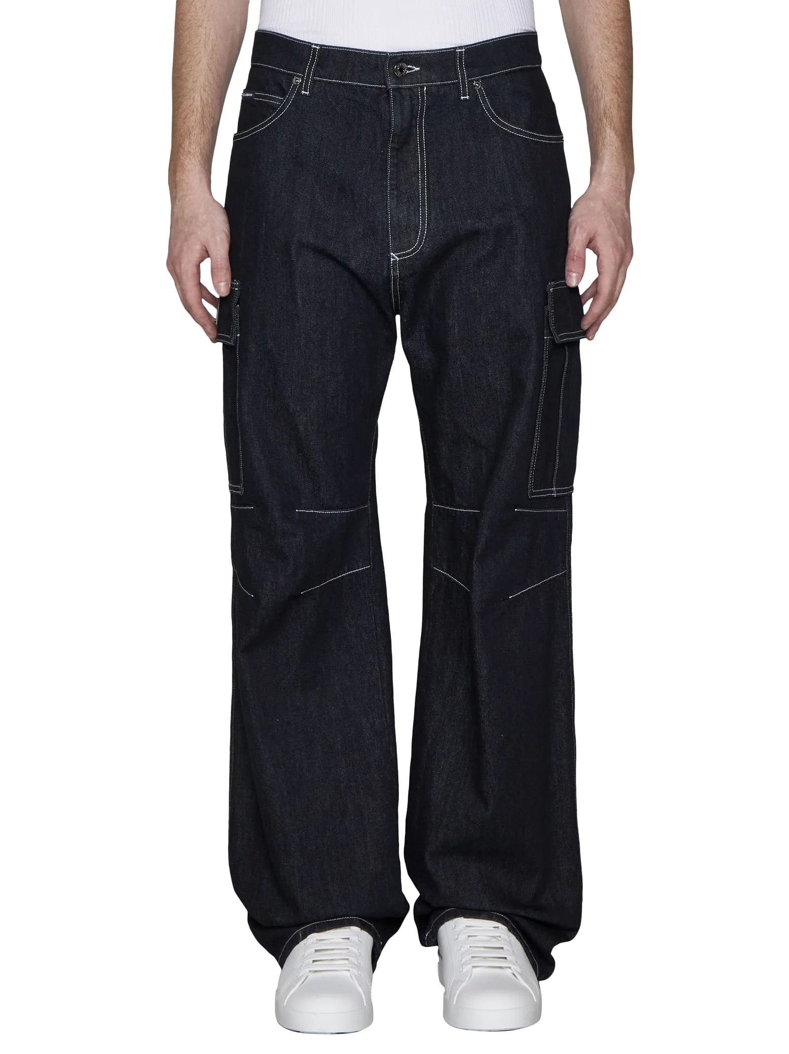 Dolce & Gabbana o1y0125 Logo Jeans in Blue Size US 32 / EU 48 - 2 Thumbnail
