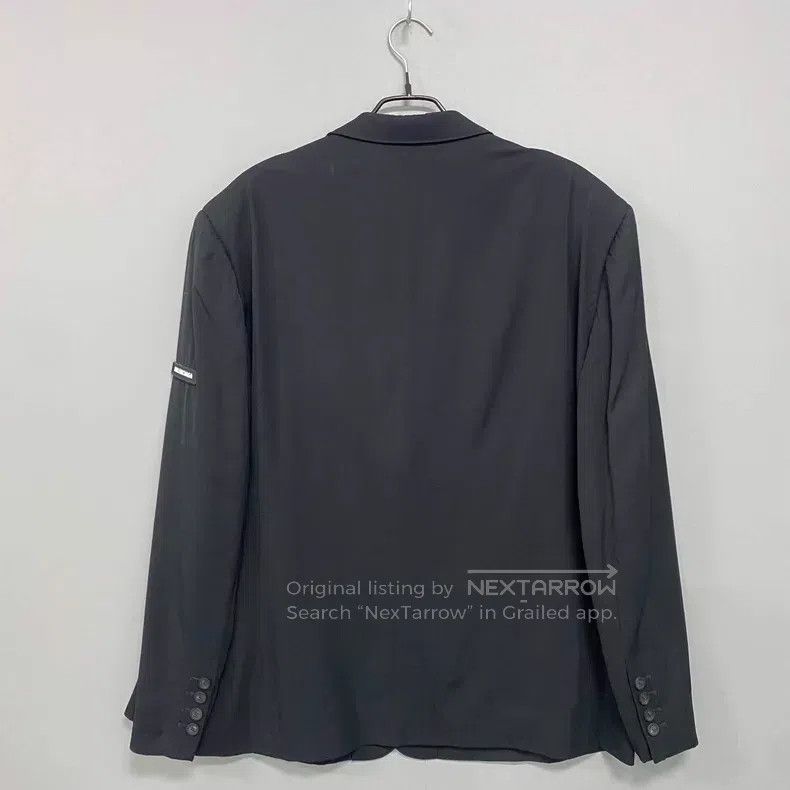 Balenciaga Balenciaga Black Sleeve Badge Logo Suit Jacket Size XXS / US 00 / IT 34 - 2 Thumbnail