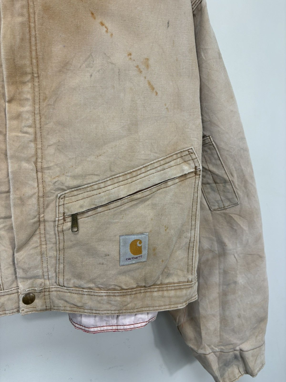 Carhartt Vintage 90s Carhartt USA Made Workwear Boxy Cropped Jacket Size US L / EU 52-54 / 3 - 6 Thumbnail