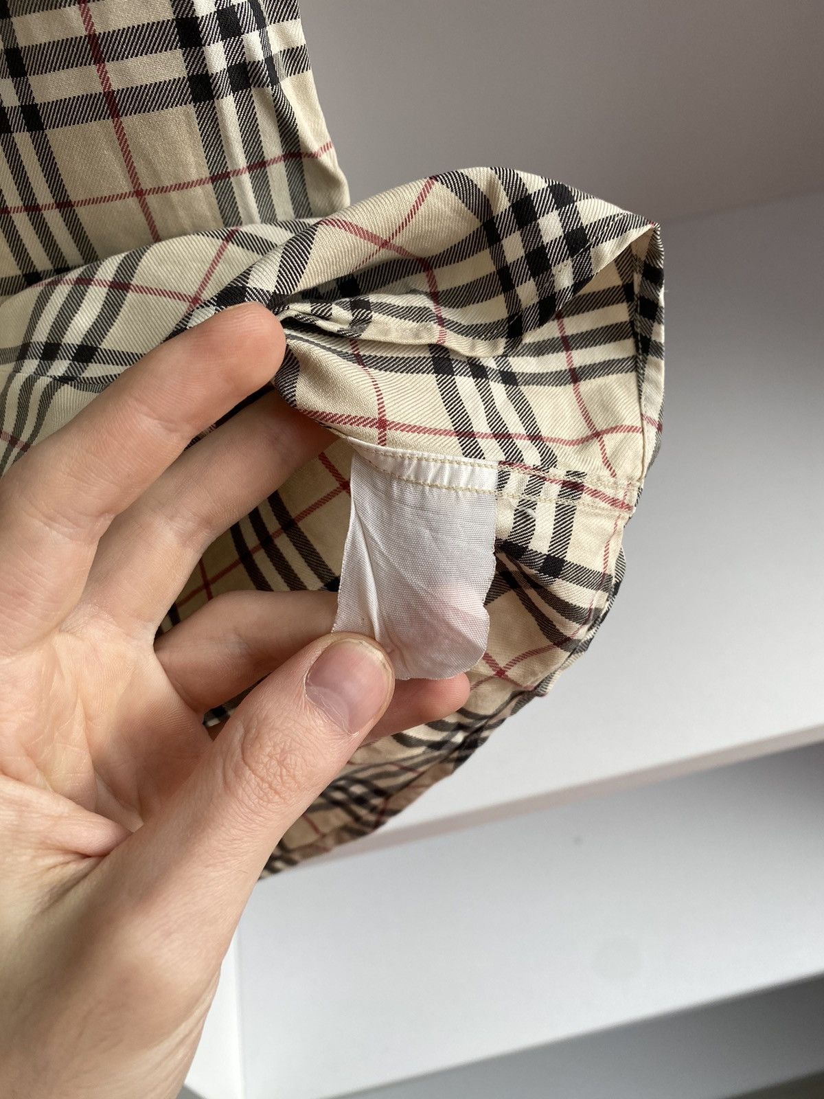 Burberry × Designer × Vintage Vintage Burberry Kids Nova Check Button Up Shirt Size US M / EU 48-50 / 2 - 8 Thumbnail