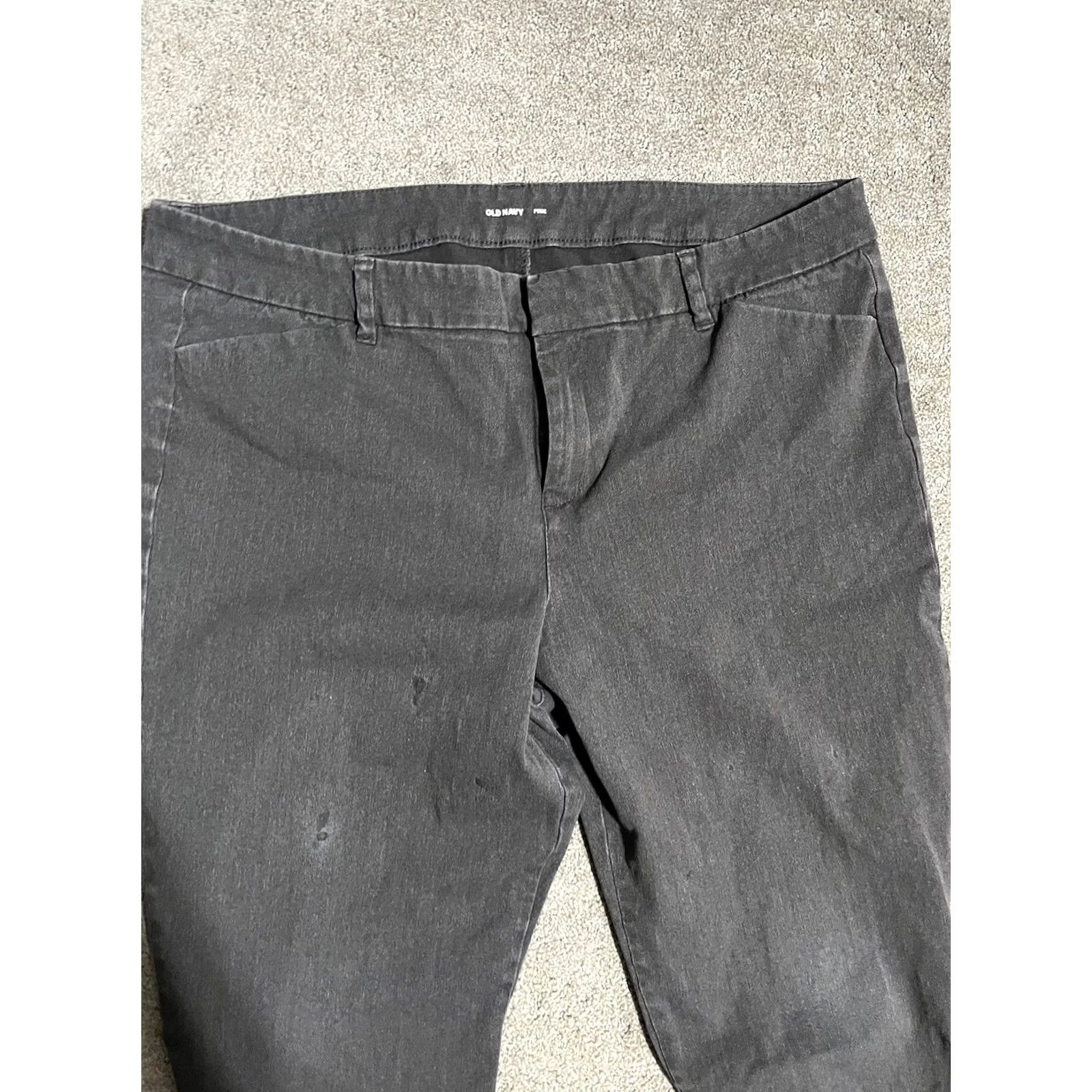 Old Navy Old Navy Women Pants Gray Size 16 Pixie Front Flat Crop Ankle Pockets Slim regular Size 38" / US 16 / IT 52 - 2 Thumbnail