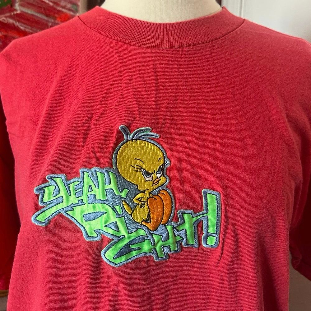 Other looney tunes tweety bird yeah right red mens shirt Size US M / EU 48-50 / 2 - 2 Thumbnail