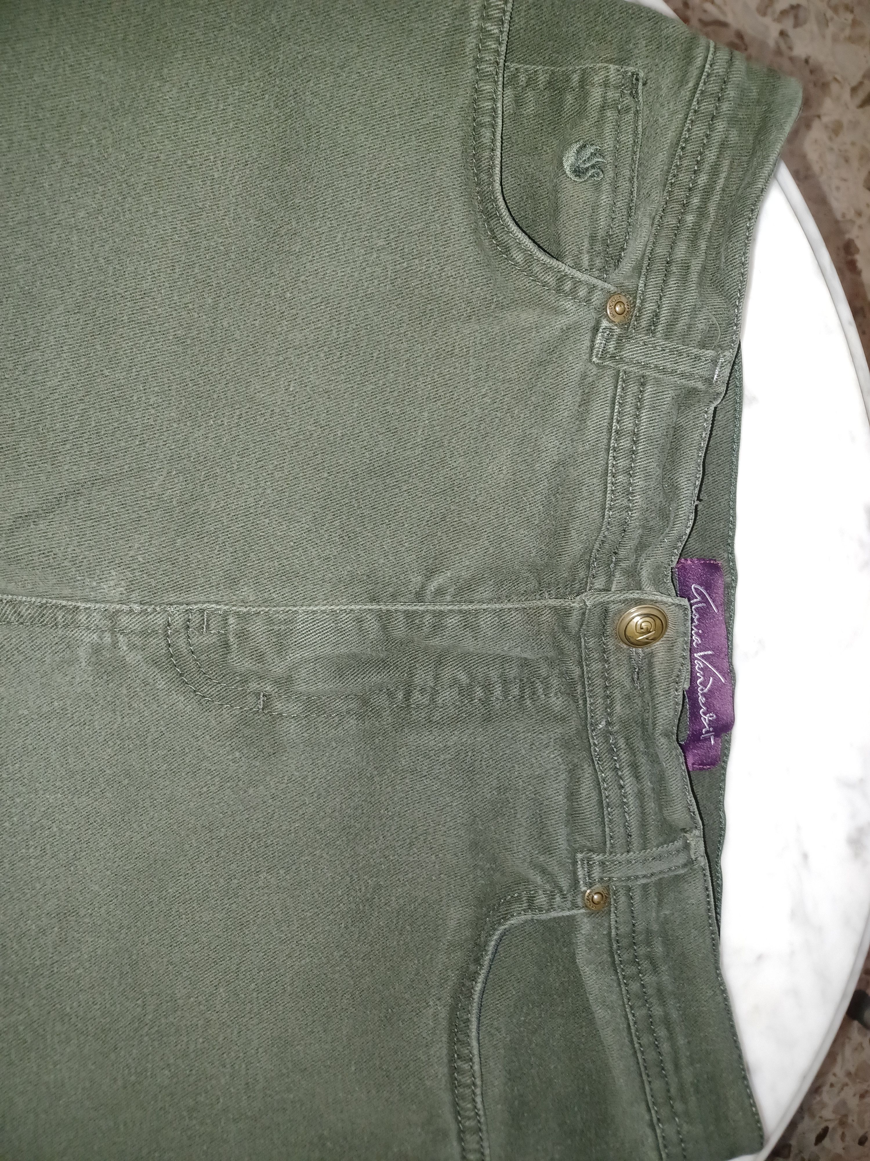 Gloria Vanderbilt Gloria Vanderbilt Women's Jeans SZ 10 Short Dark Green Size 32" / US 10 / IT 46 - 2 Thumbnail