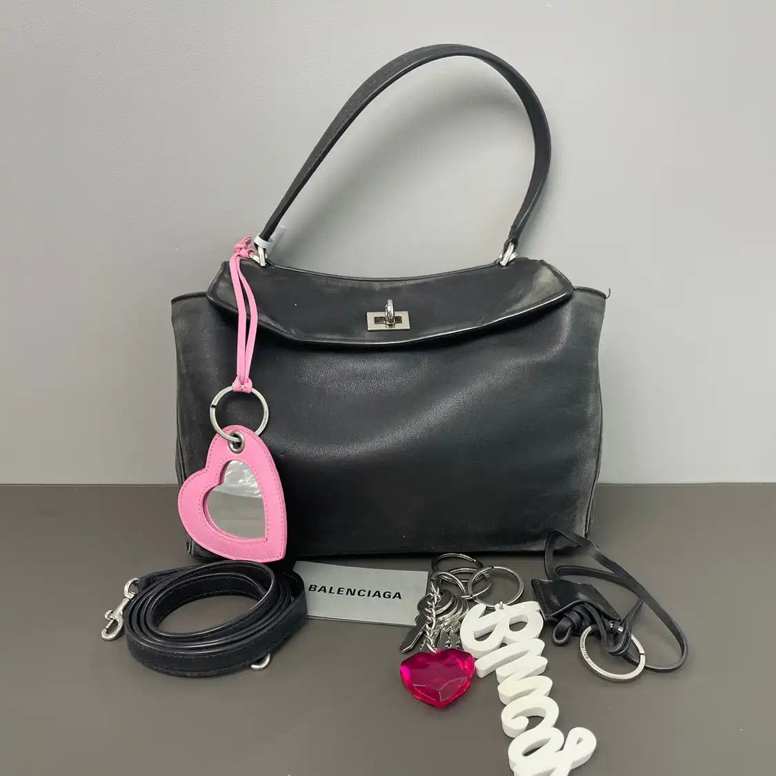 Balenciaga BALENCIAGA Rodeo Small black cowhide leather handbag Size ONE SIZE - 1 Thumbnail