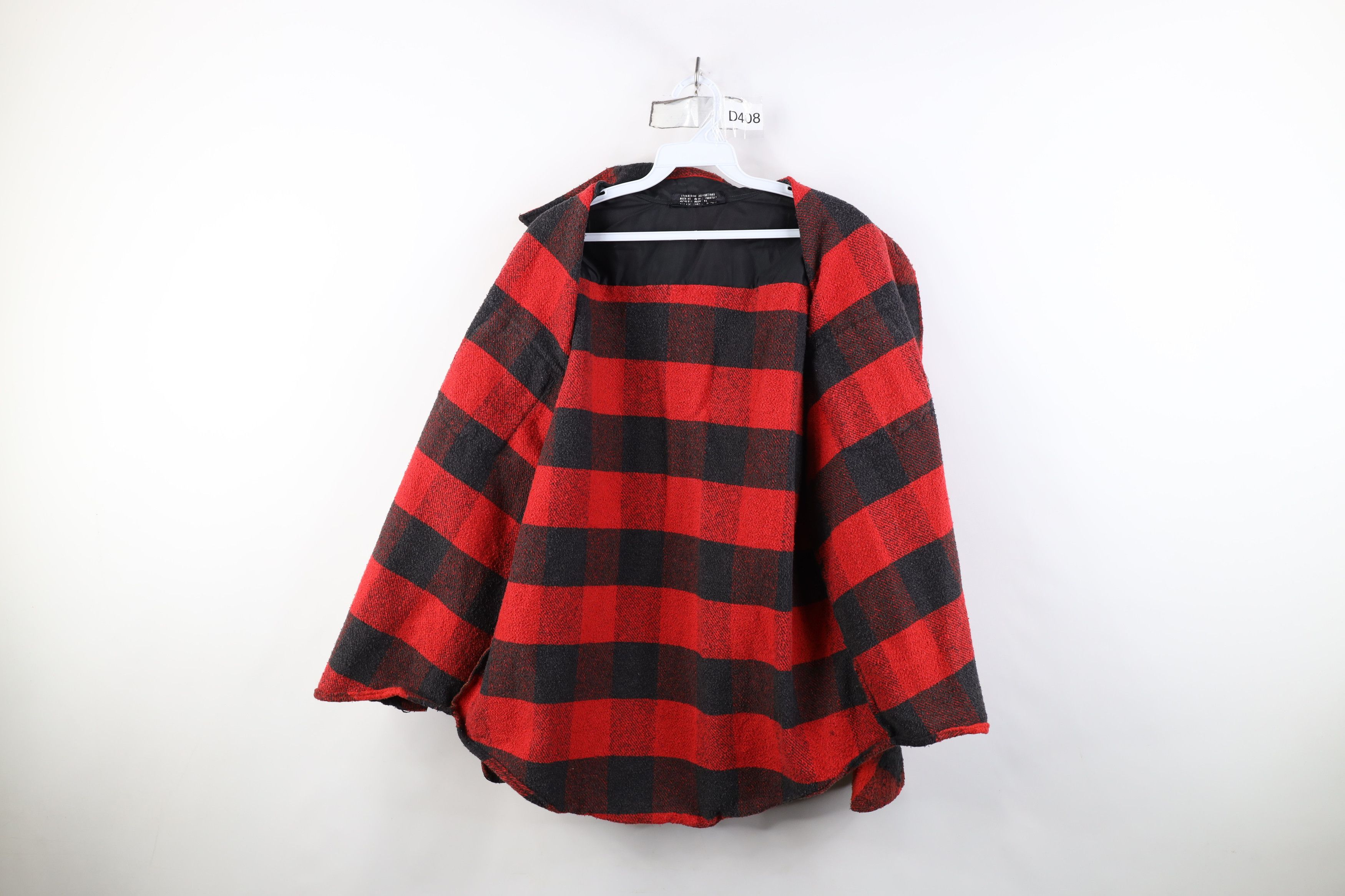 Vintage Vintage 50s 60s Streetwear Flannel Shirt Jacket Jac Plaid Size US L / EU 52-54 / 3 - 11 Thumbnail