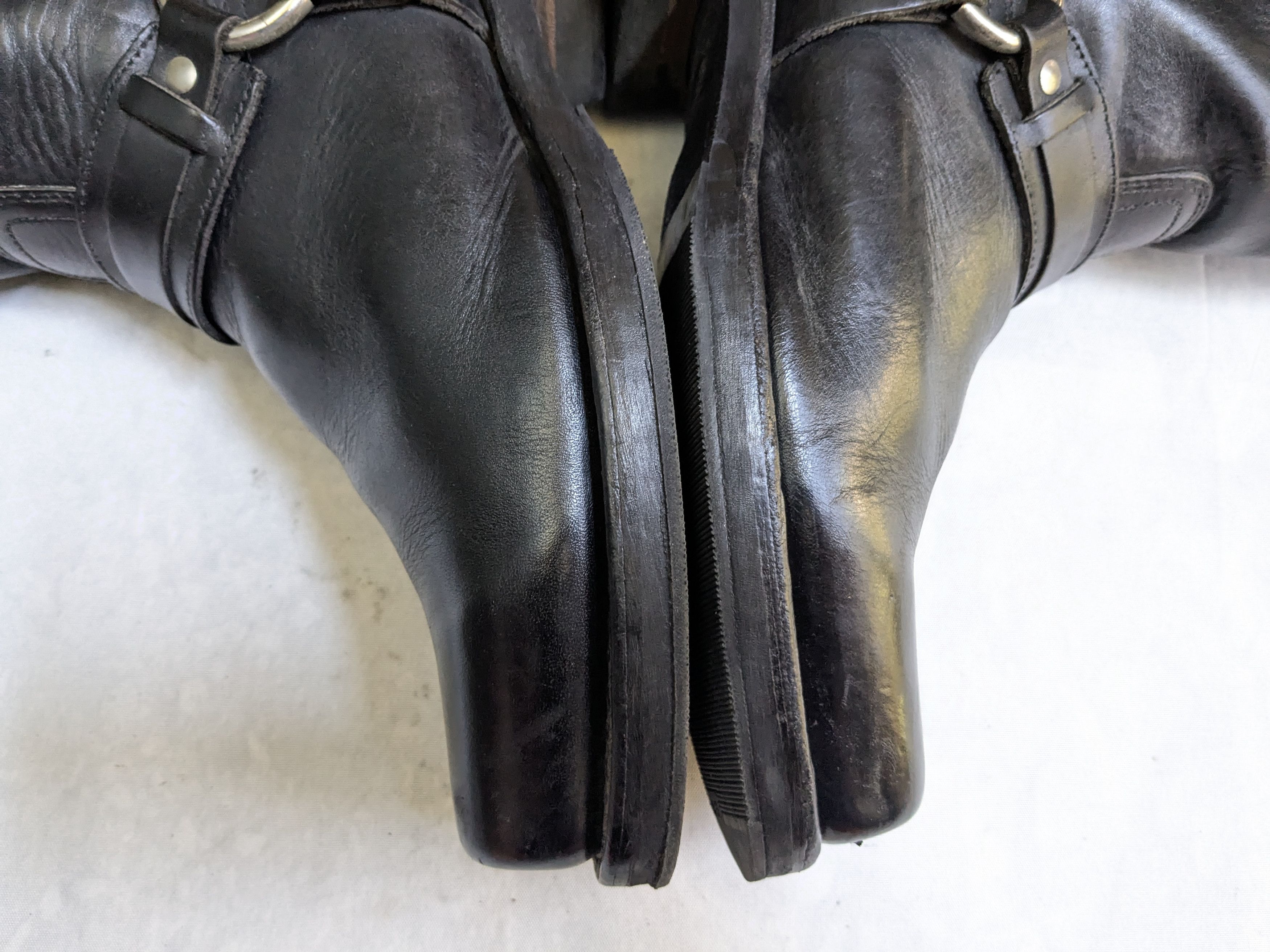 Frye Frye Harness Black Leather 10.5 M Leather Belted Size US 10.5 / EU 43-44 - 13 Thumbnail