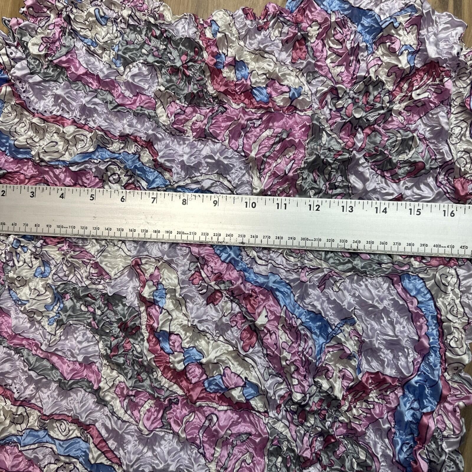 FCUK Satin Green Pink Purple Popcorn Magic Stretch Top Fairy Size ONE SIZE - 7 Thumbnail