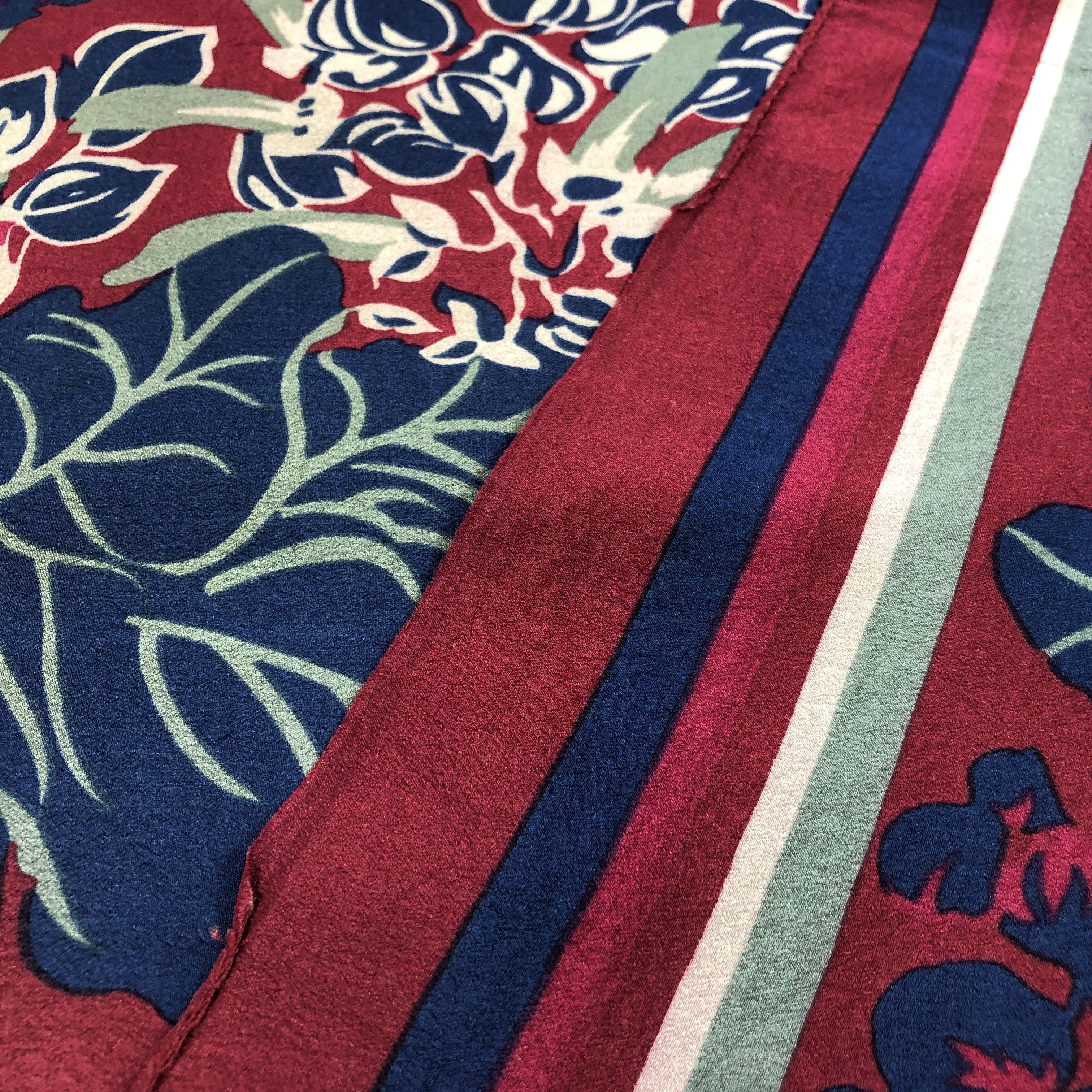 Vintage Vintage Roceil Floral Silk Scarf M1272 Size ONE SIZE - 6 Thumbnail
