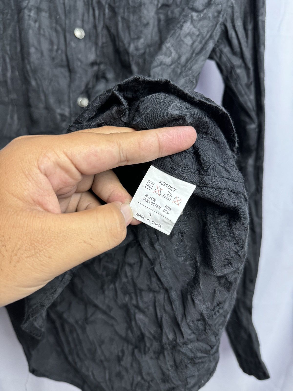 14th Addiction × If Six Was Nine × Japanese Brand 14thaddiction Xfrm Waxed Button Long Shirt Size US M / EU 48-50 / 2 - 9 Thumbnail
