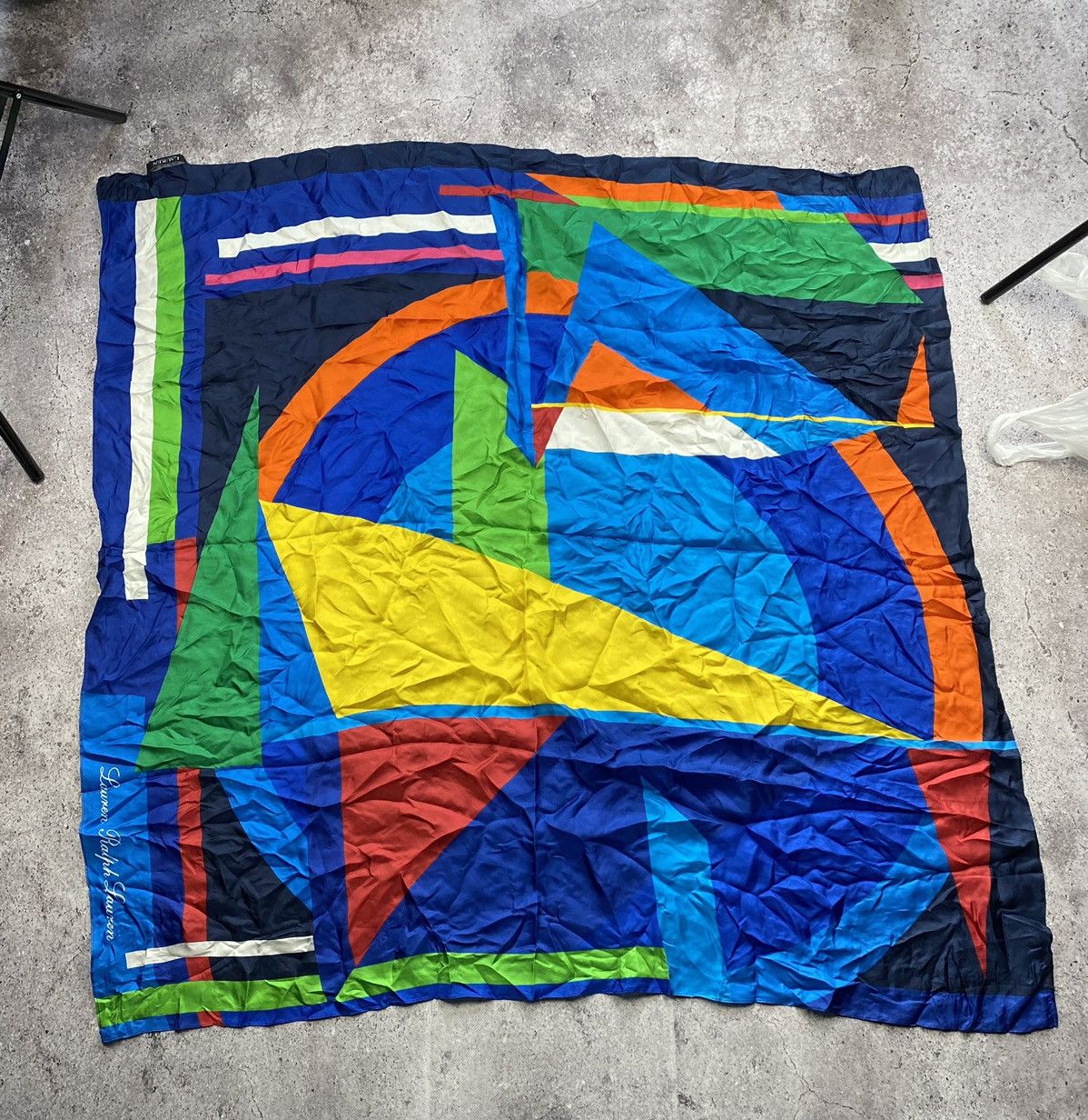 RRL Ralph Lauren Rare RRL Ralph Lauren flag big logo Scarf Black Label Size ONE SIZE - 2 Thumbnail