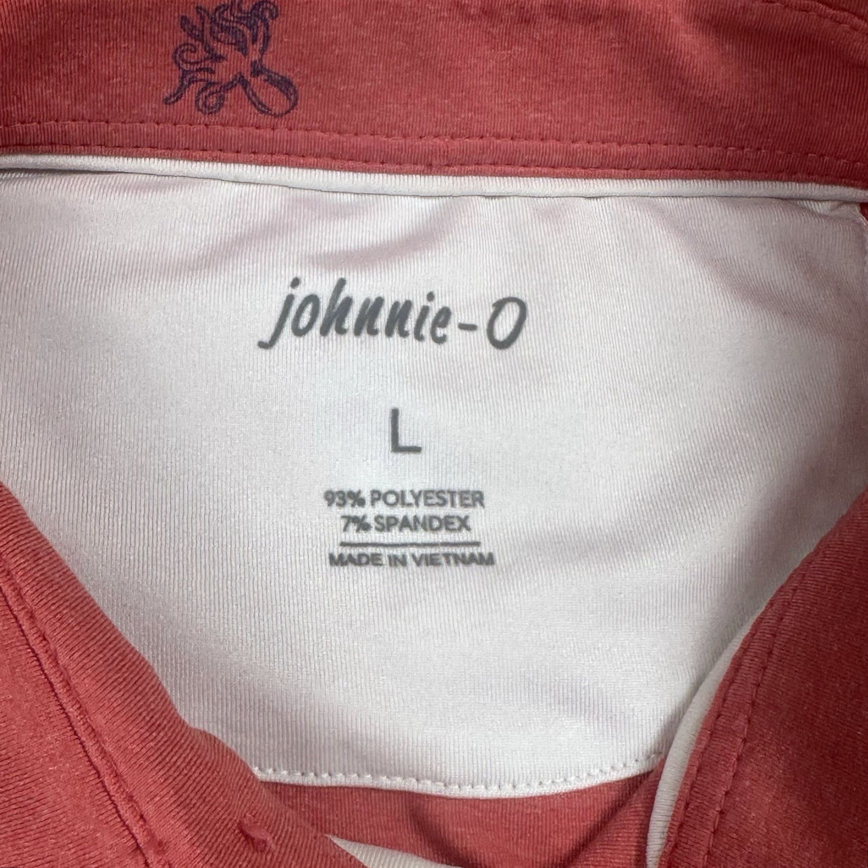 johnnie-O johnnie-O Polo Shirt Mens Large Pink Octopus AOP Stretch Golf Shirt Mens Regular Polo Size US L / EU 52-54 / 3 - 6 Thumbnail