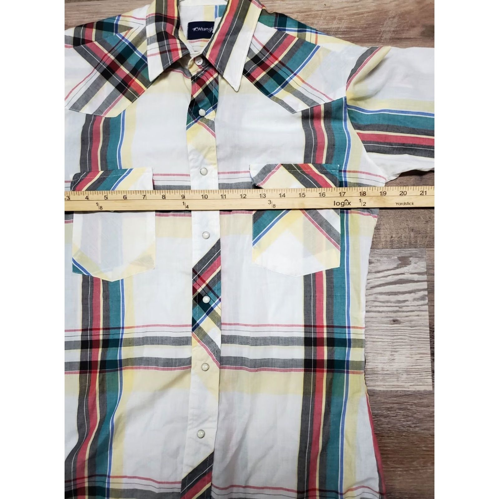 Wrangler VINTAGE Wrangler Western Shirt Men’s Small Short Sleeve Pearl Snap Pockets Size US S / EU 44-46 / 1 - 6 Thumbnail