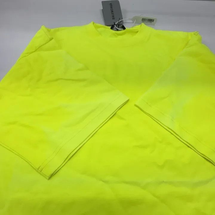 Balenciaga Balenciaga Logo Print Wave Short Sleeve T-Shirt 0079-2507 Size US M / EU 48-50 / 2 - 8 Thumbnail