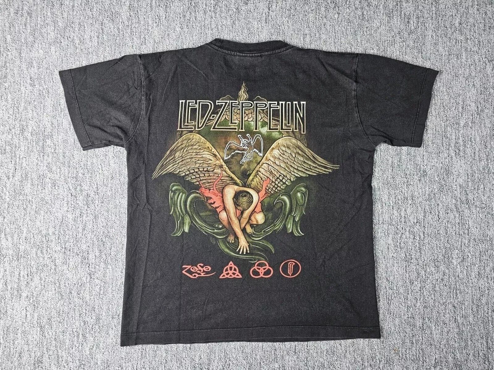 Other Vintage 90s Led Zeppelin Swan Song Icarus Double Sided Tee M Size US M / EU 48-50 / 2 - 3 Thumbnail