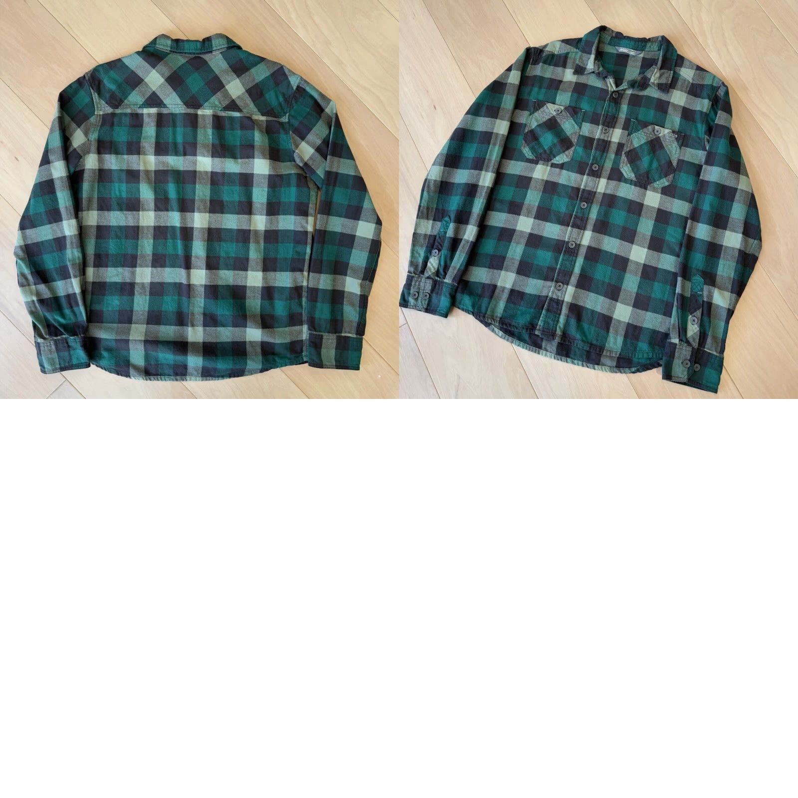 Vintage Stio Flannel Button-Up Shirt M Green Black Casual Workwear Wyoming Mens Shirt Size US M / EU 48-50 / 2 - 8 Thumbnail