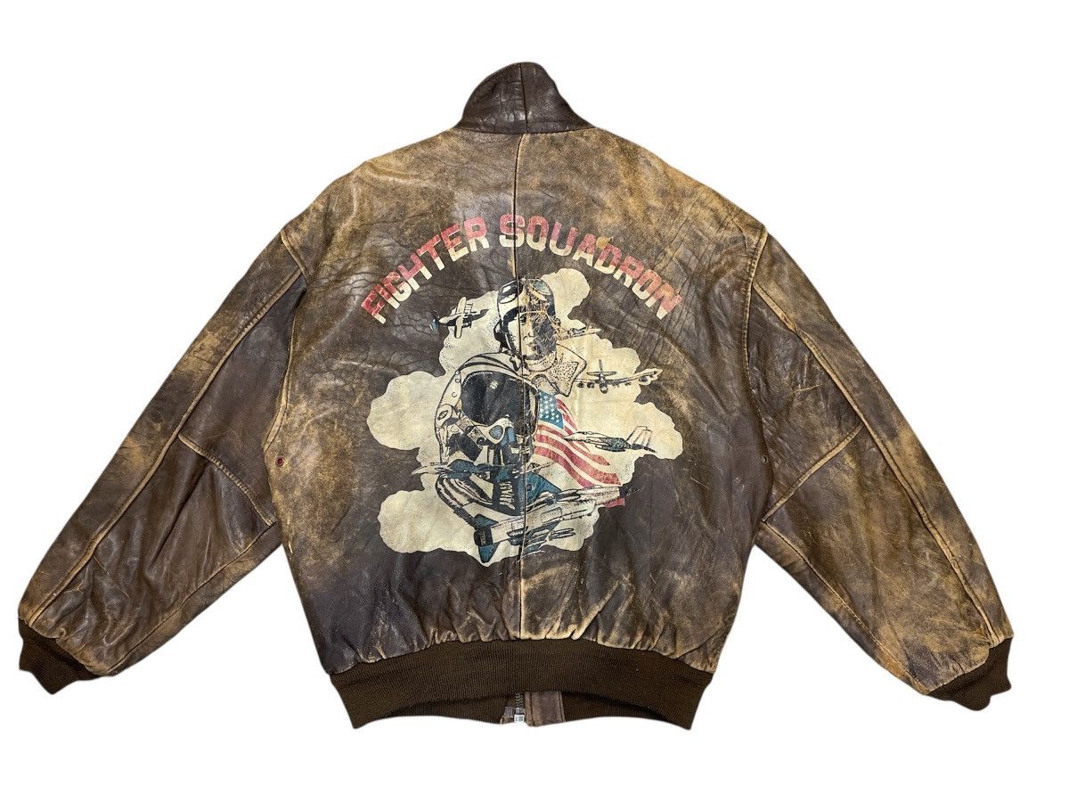 Vintage A-2 Leather Jacket Distressed