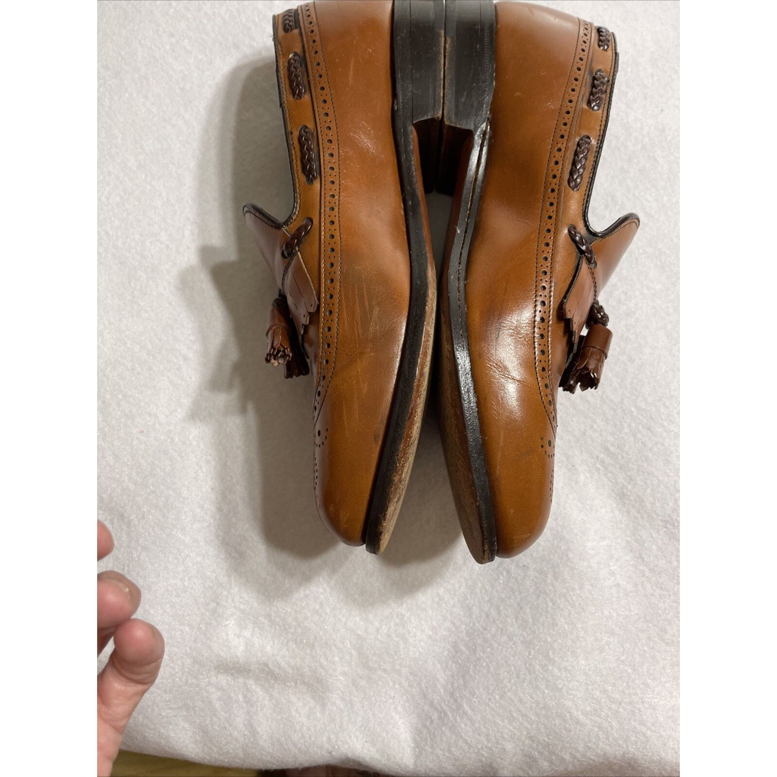 Footjoy Foot-joy Classics Brown Dress Loafers Tassel Men’s 10E Size US 10 / EU 43 - 4 Thumbnail